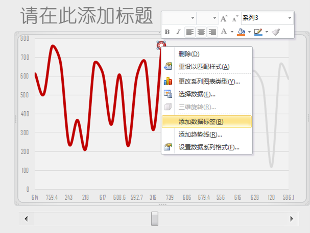 折线进行设置