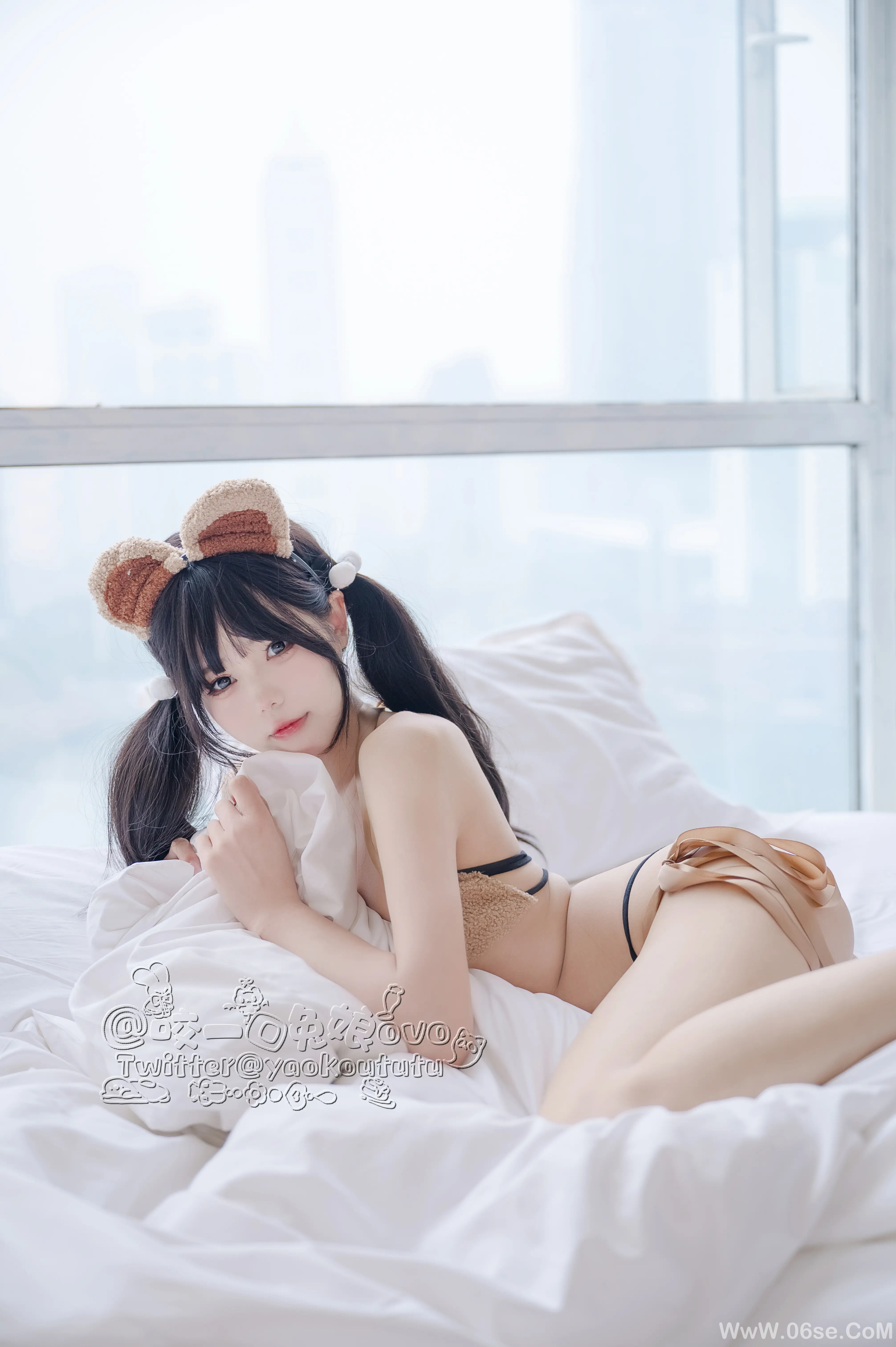 图片[13]-咬一口兔娘 小熊睡衣-六色网