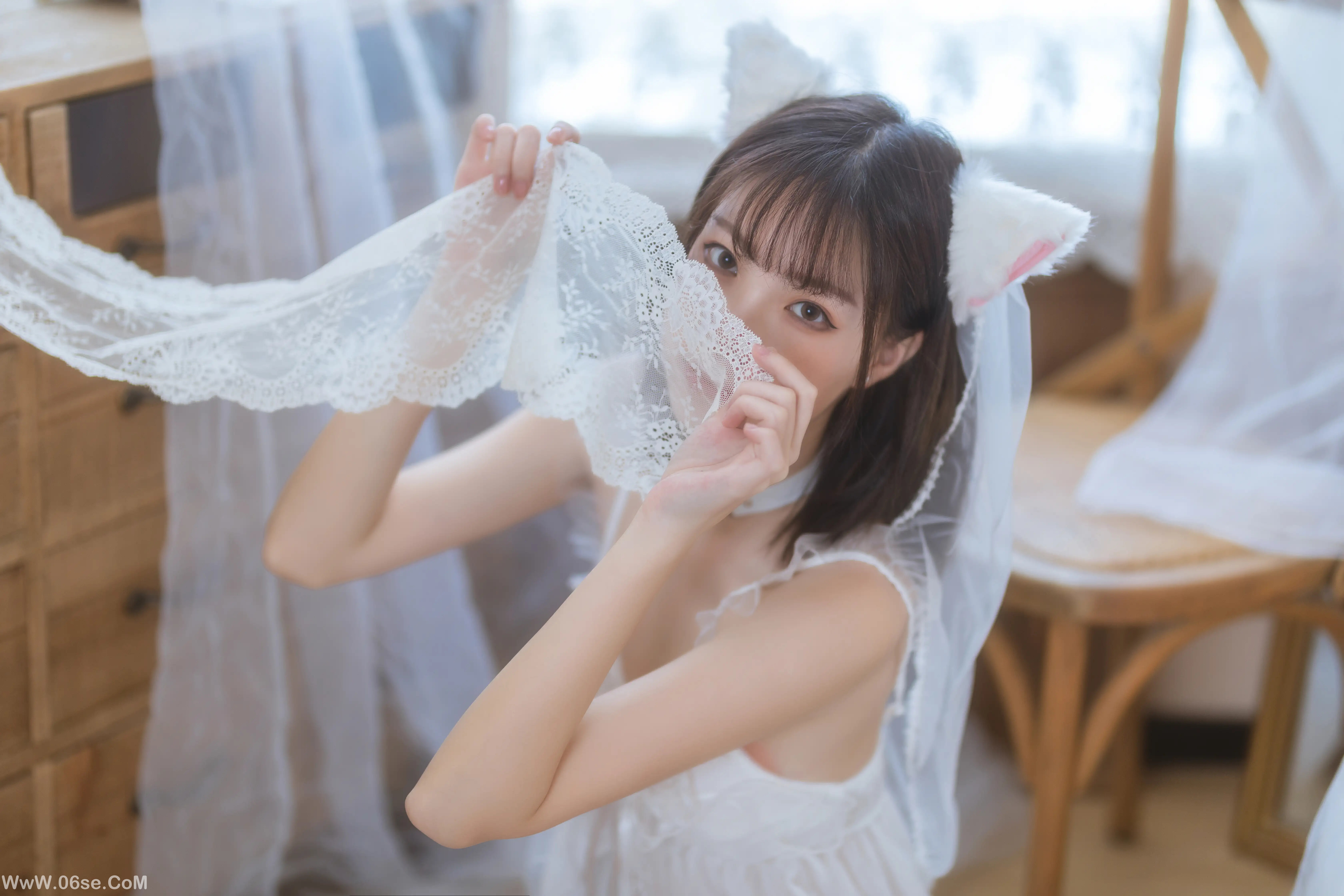 图片[3]-许岚LAN 少女白色裙-六色网