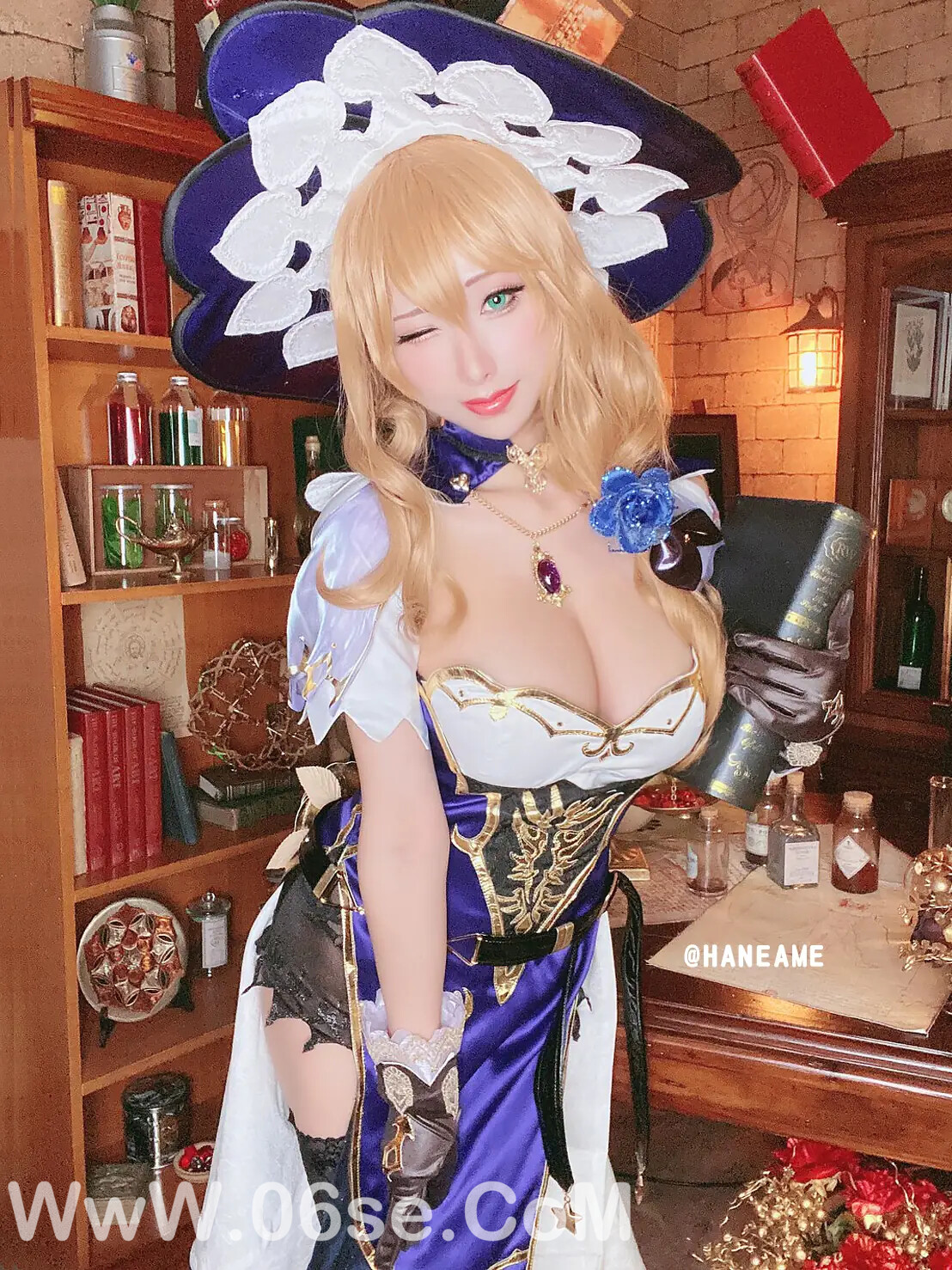 图片[23]-雨波_haneame_原神丽莎 性感内衣-六色网