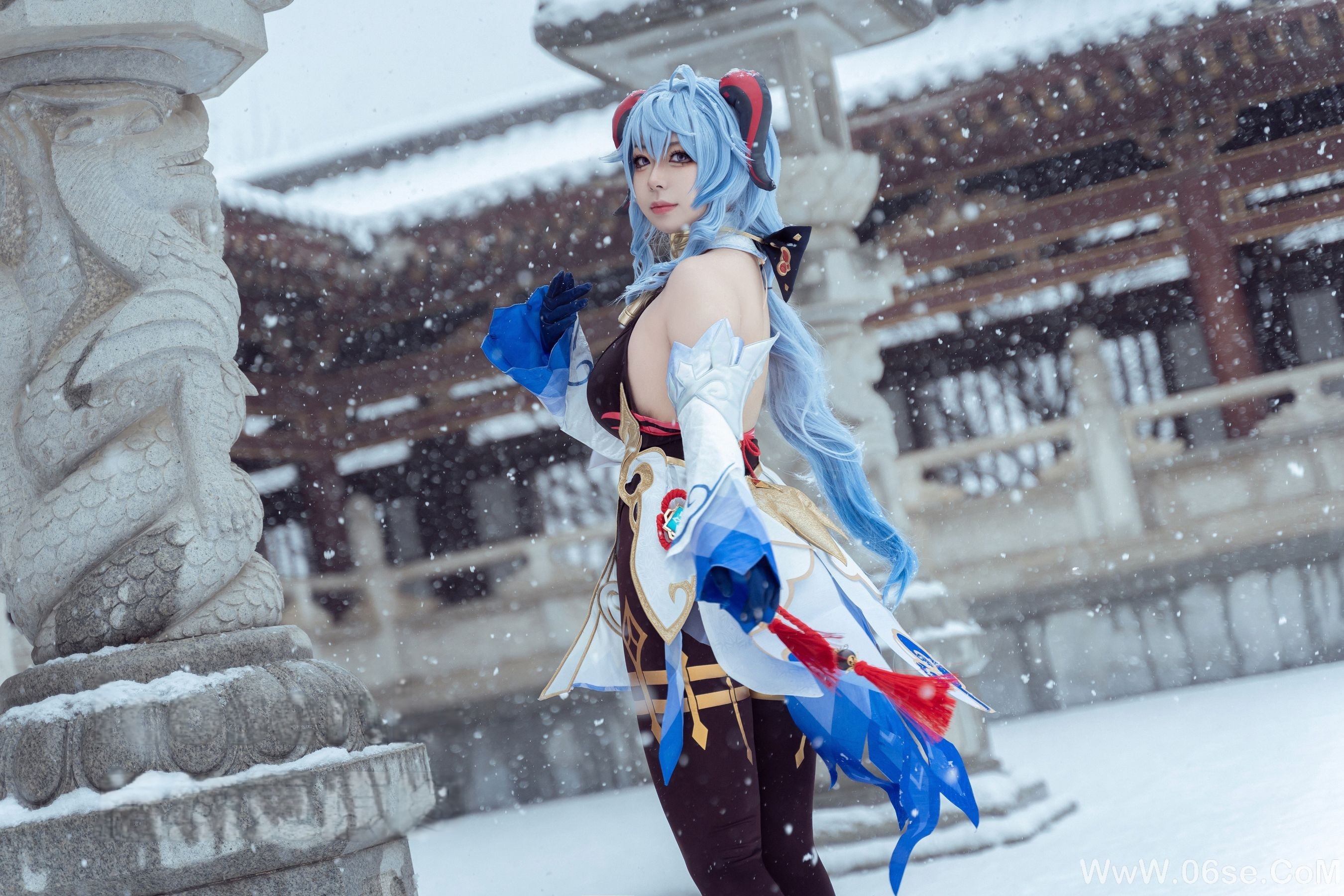 图片[18]-虎森森 – 原神 甘雨 雪景 [42P]-六色网