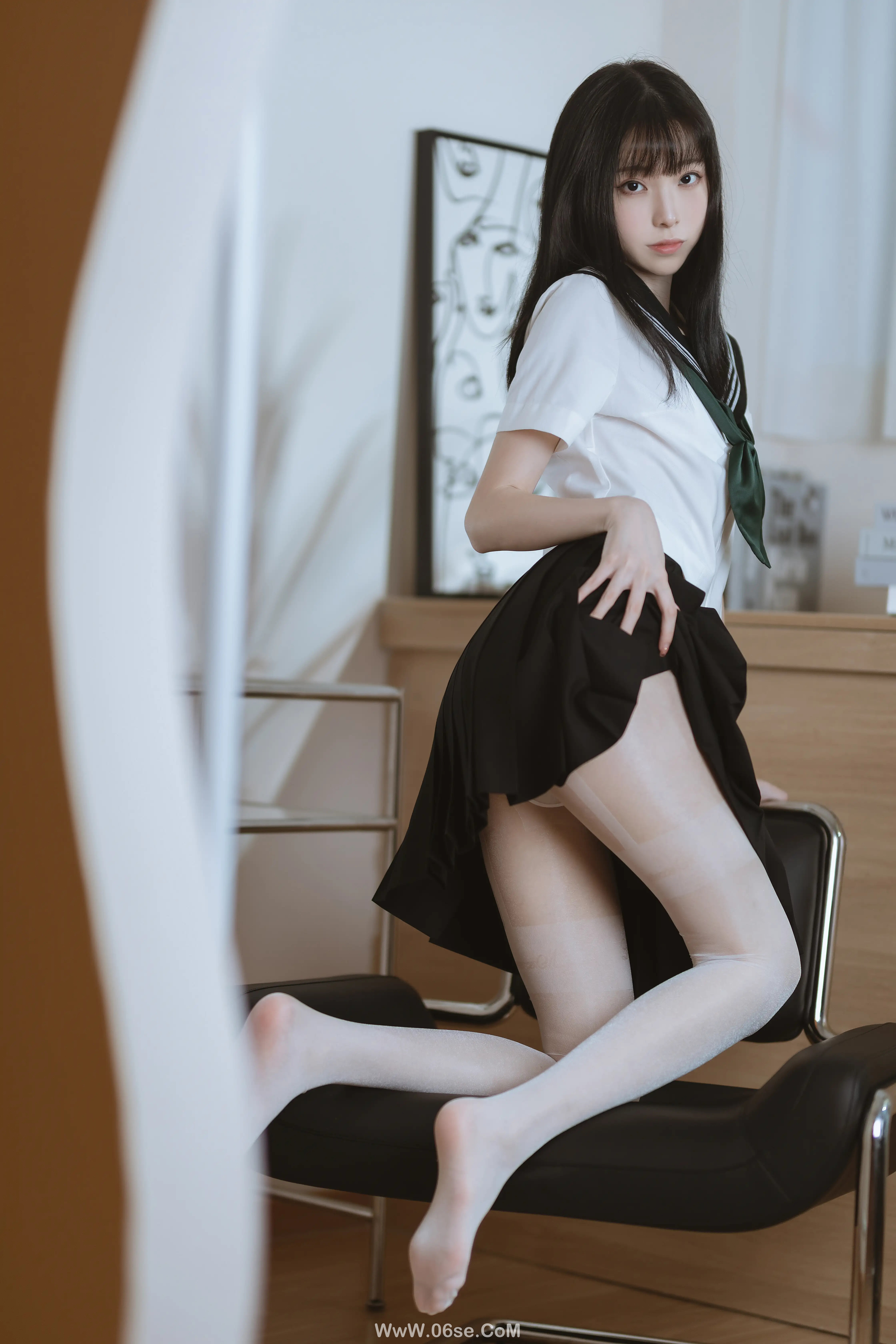 图片[39]-许岚LAN 白丝水手服-六色网