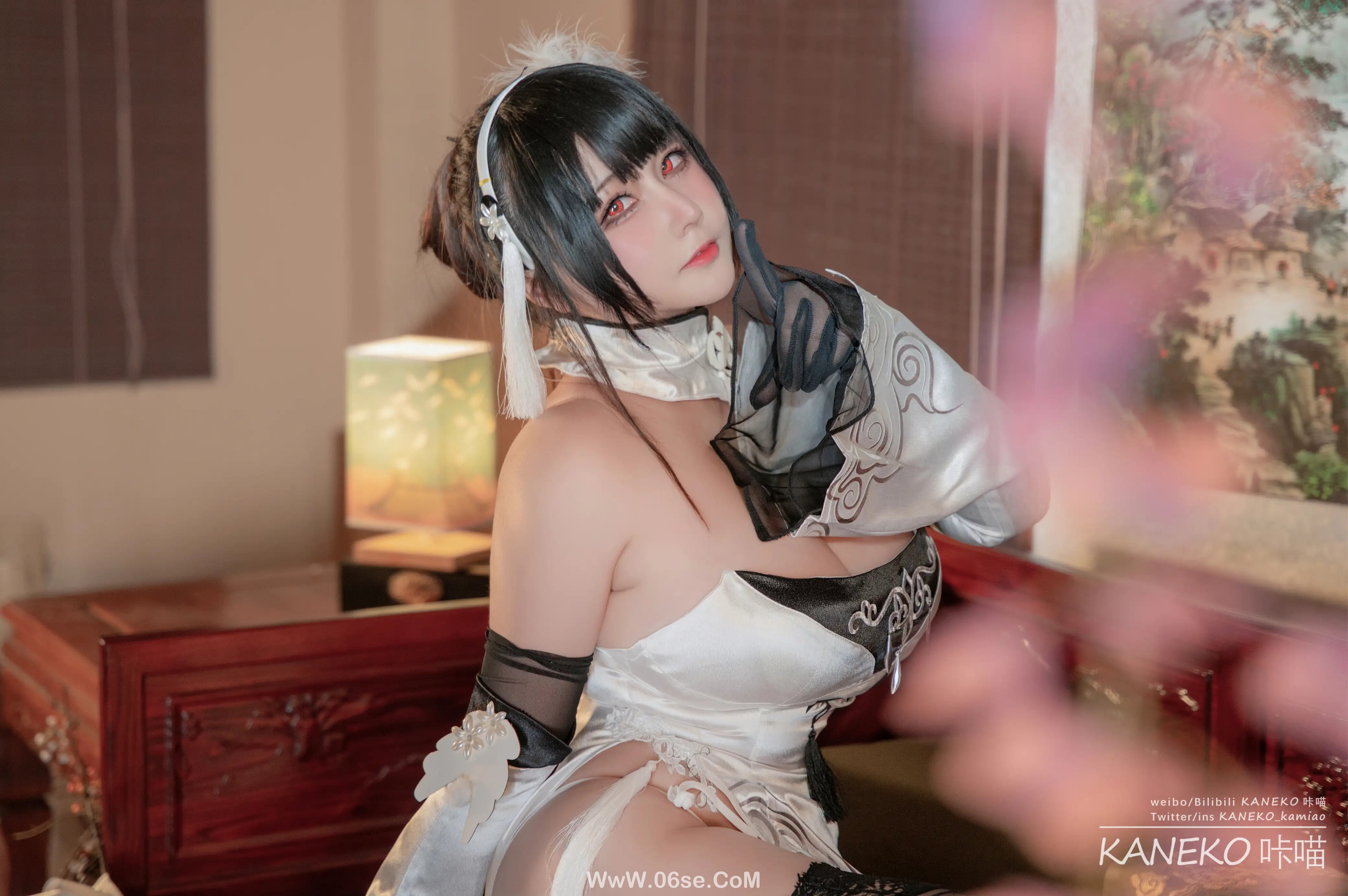 图片[2]-KANEKO_咔喵 – 镇海 白旗袍-六色网