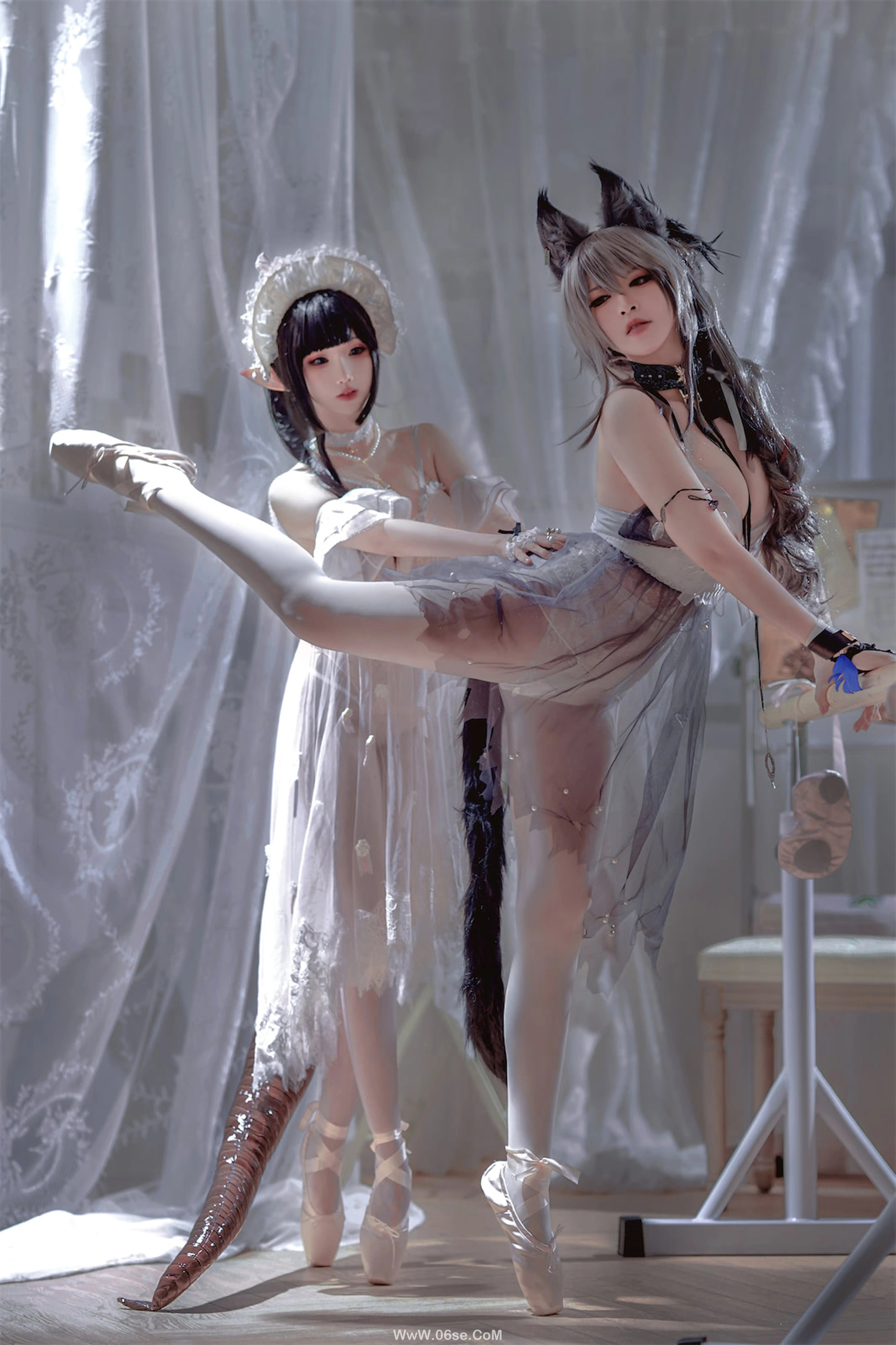 图片[8]-半半子 – Arknights 黑x森蚺バレエ (&面饼仙儿)-六色网