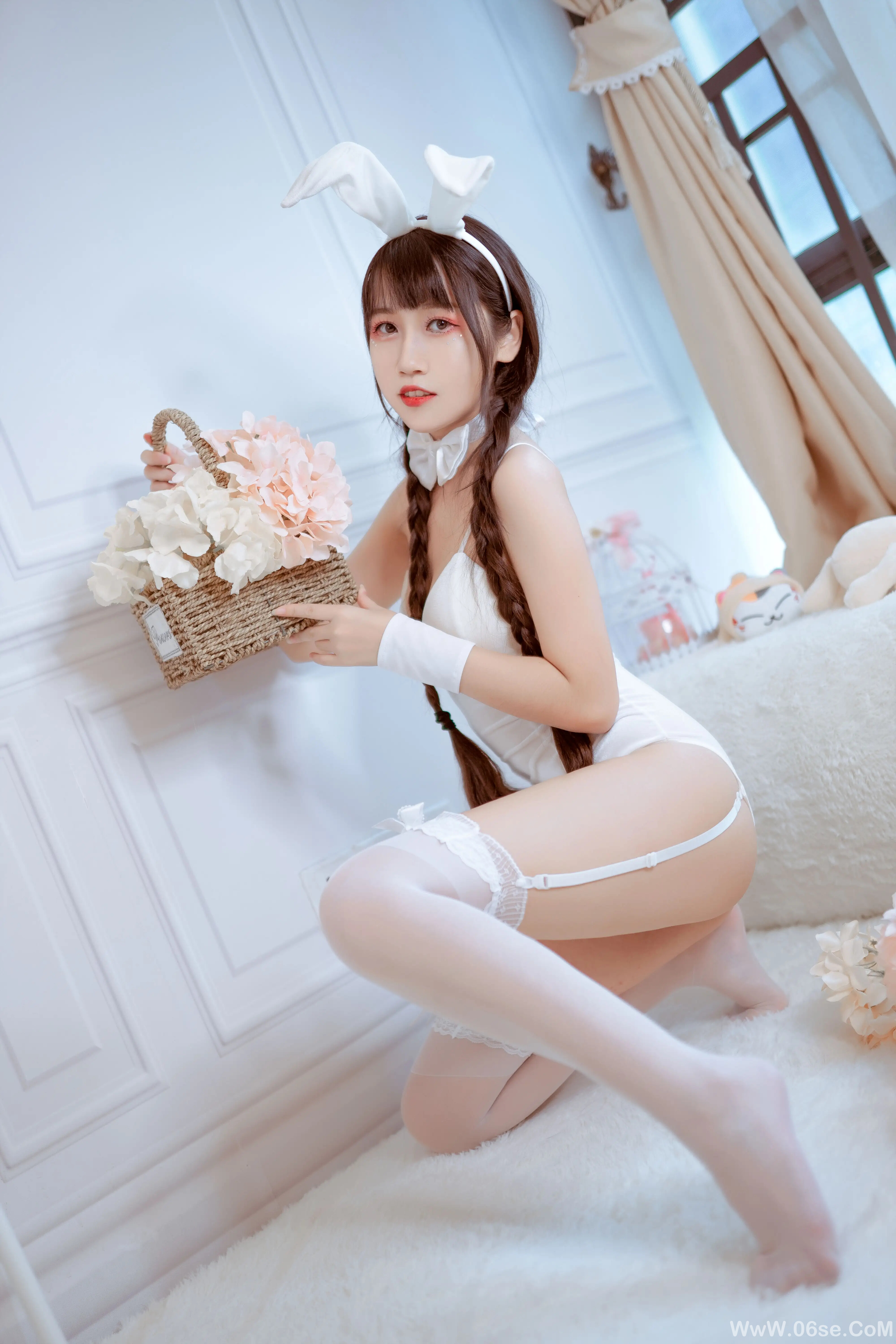 图片[10]-不呆猫 – 白色兔女郎-六色网