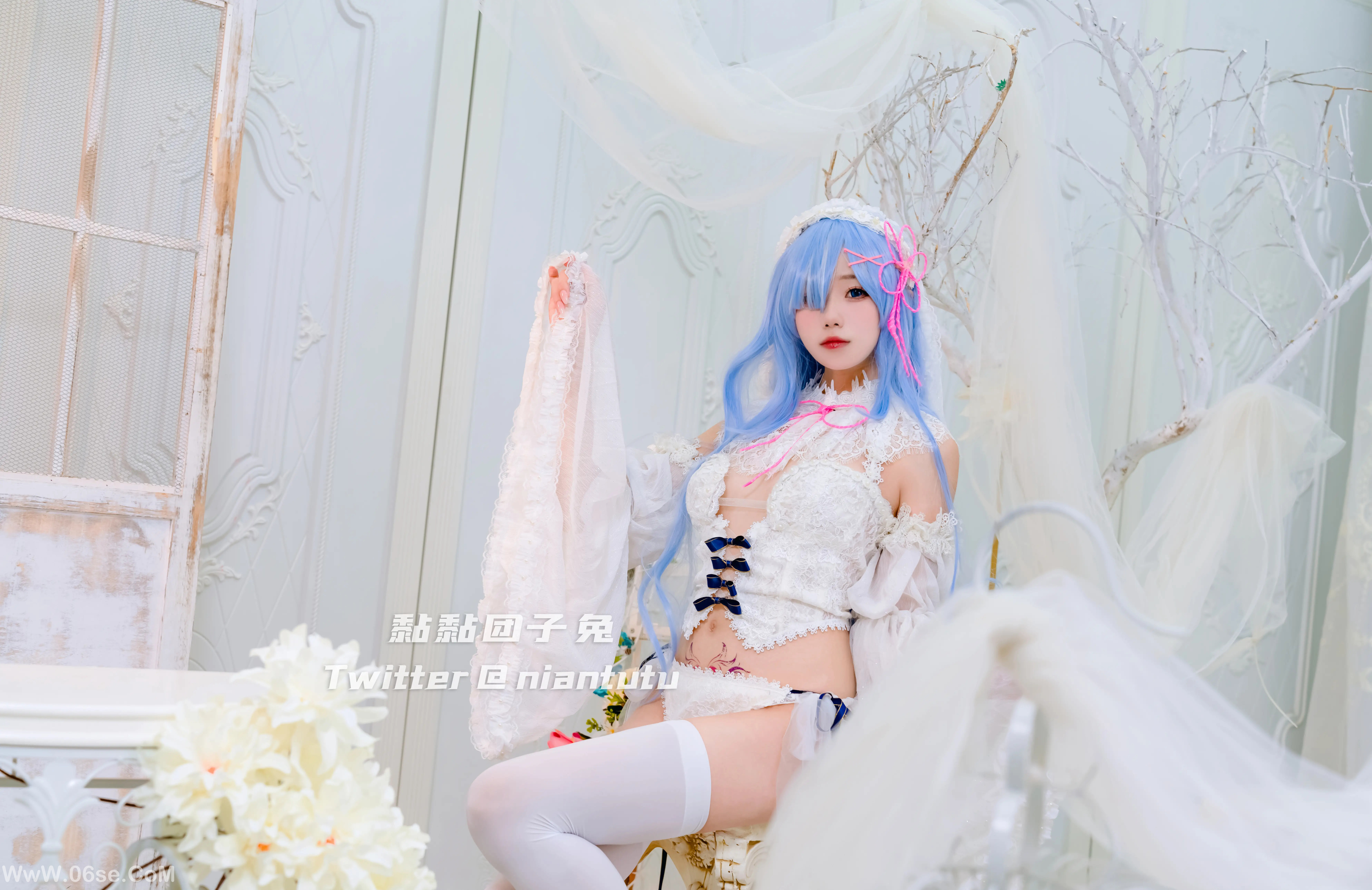 图片[2]-咬一口兔娘 t3特典-白丝长发蕾姆-六色网