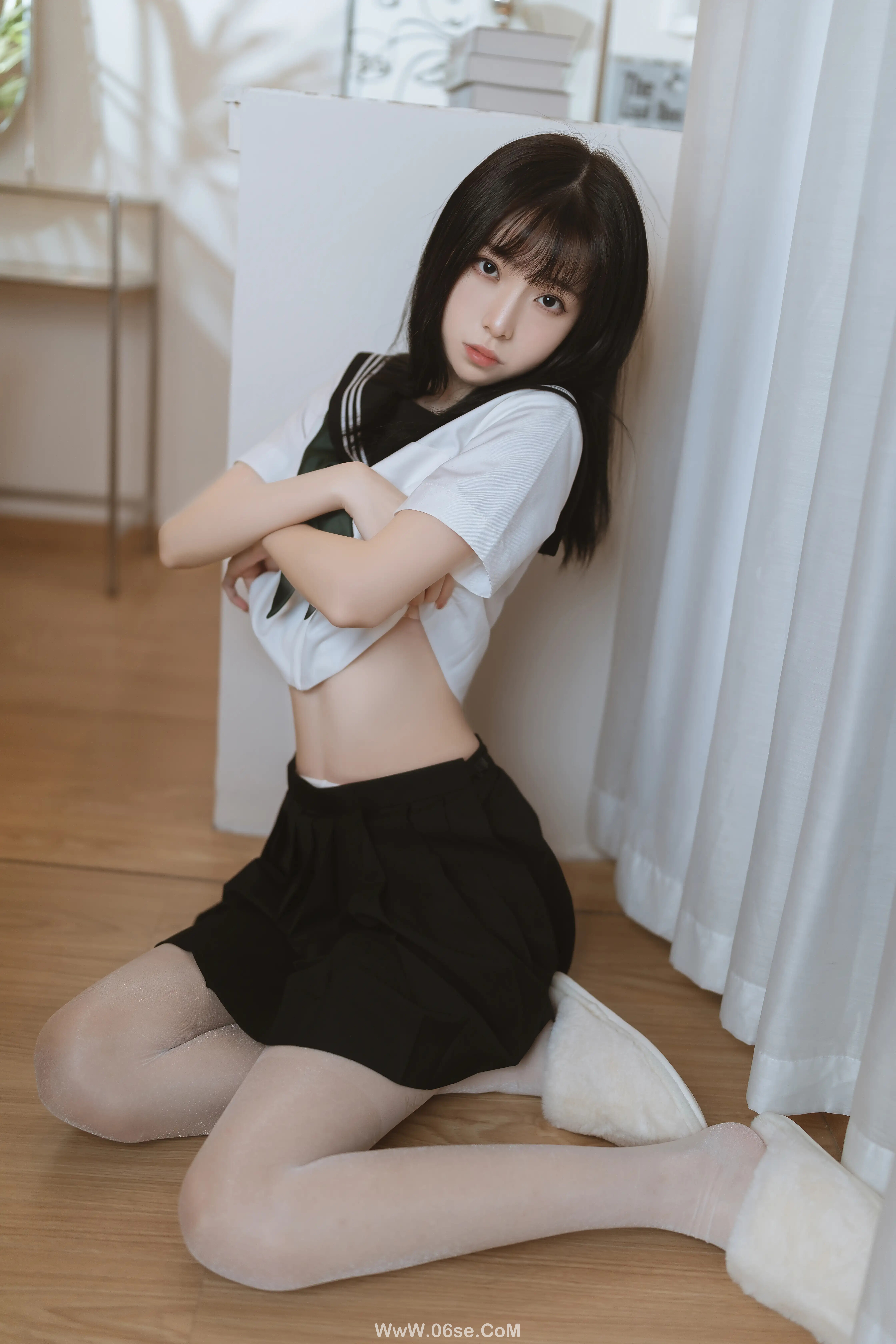 图片[30]-许岚LAN 白丝水手服-六色网