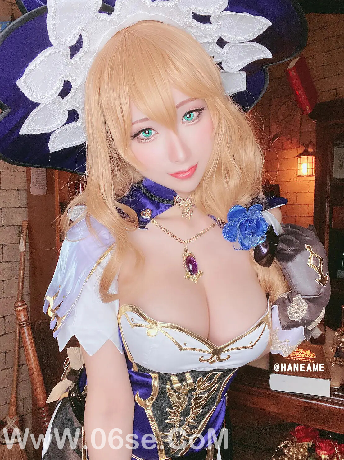 图片[56]-雨波_haneame_原神丽莎 性感内衣-六色网