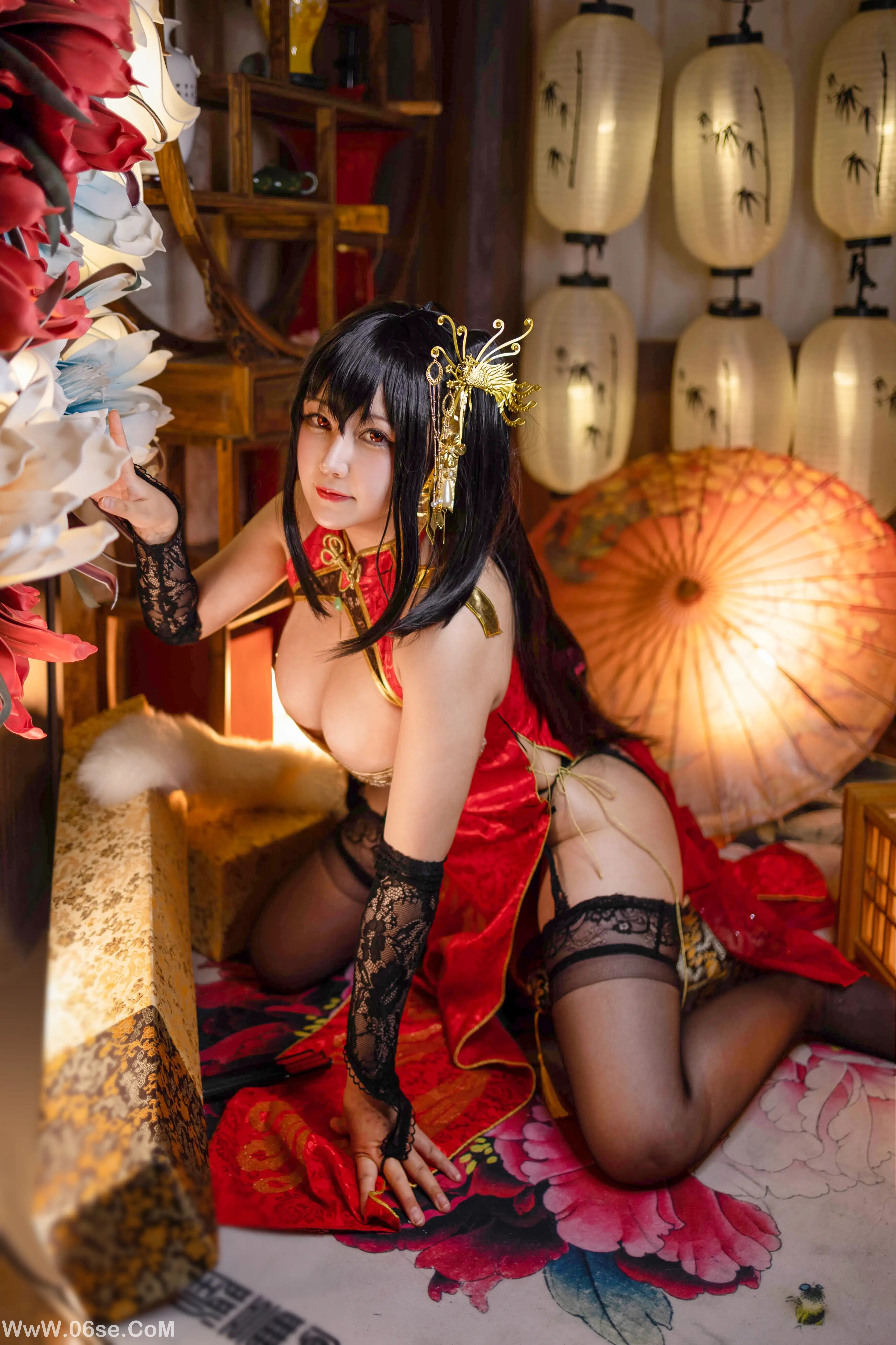 图片[11]-KANEKO_咔喵 – 大凤旗袍-六色网