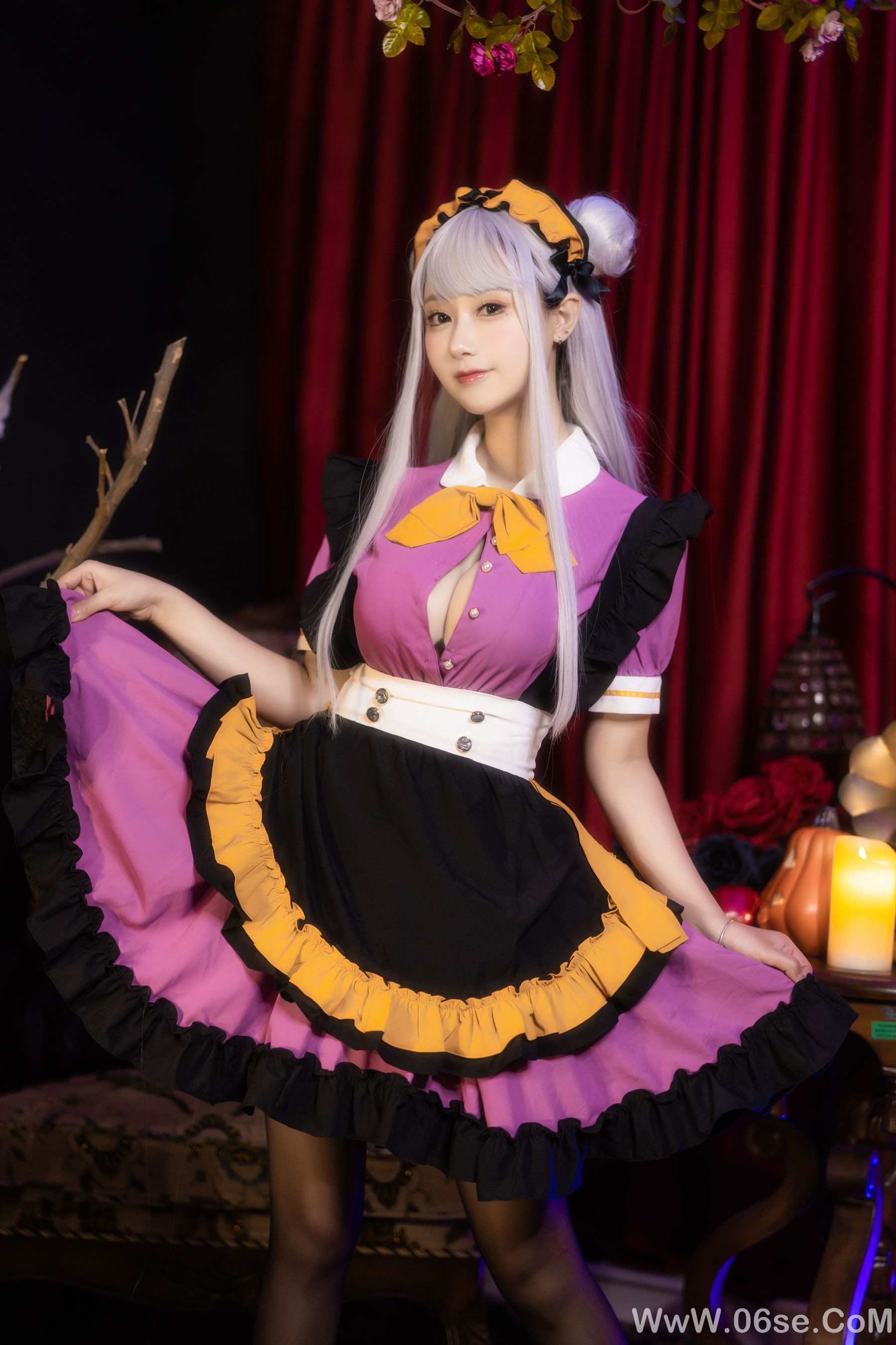图片[14]-羽生三未 图集 – 万圣黑丝女仆 [37P]-六色网