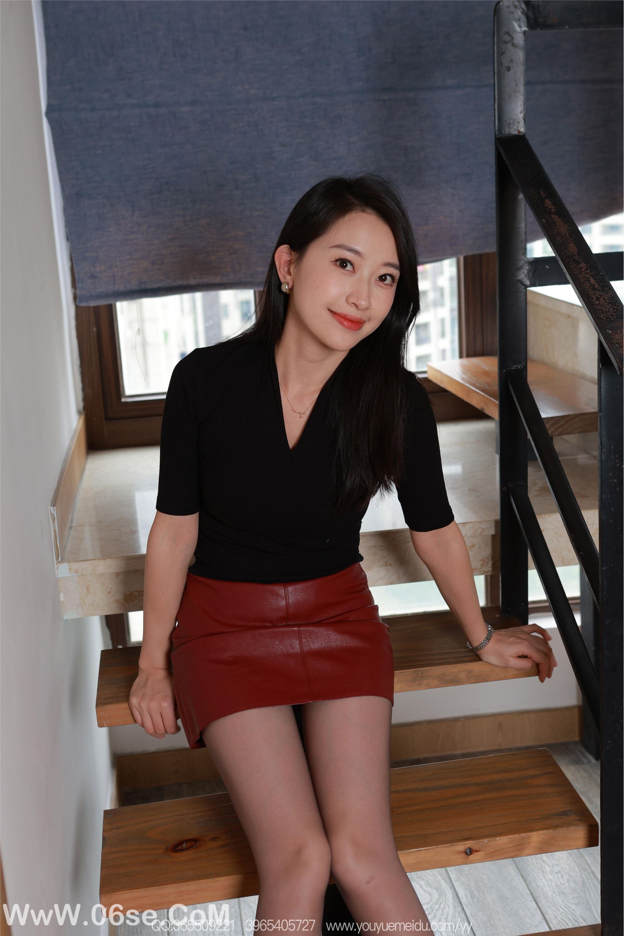 图片[25]-IESS异思趣向 2025.11.12 丝享家 2208 小婕《红色小皮裙》-六色网