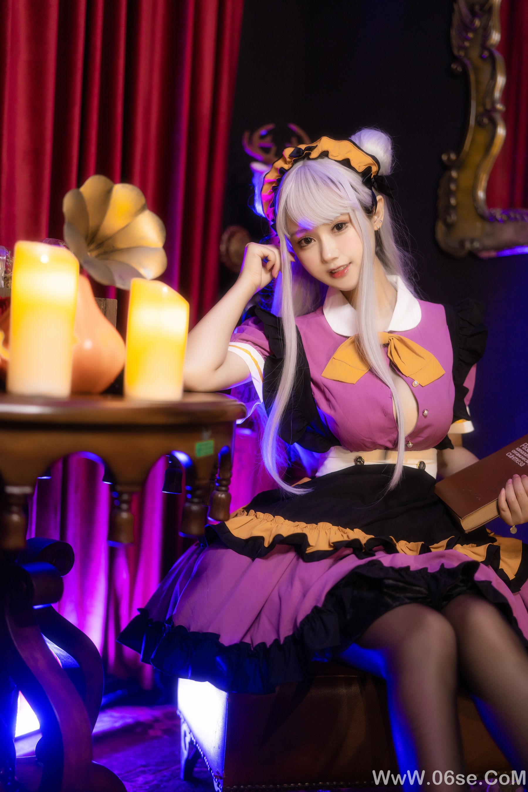 图片[15]-羽生三未 图集 – 万圣黑丝女仆 [37P]-六色网