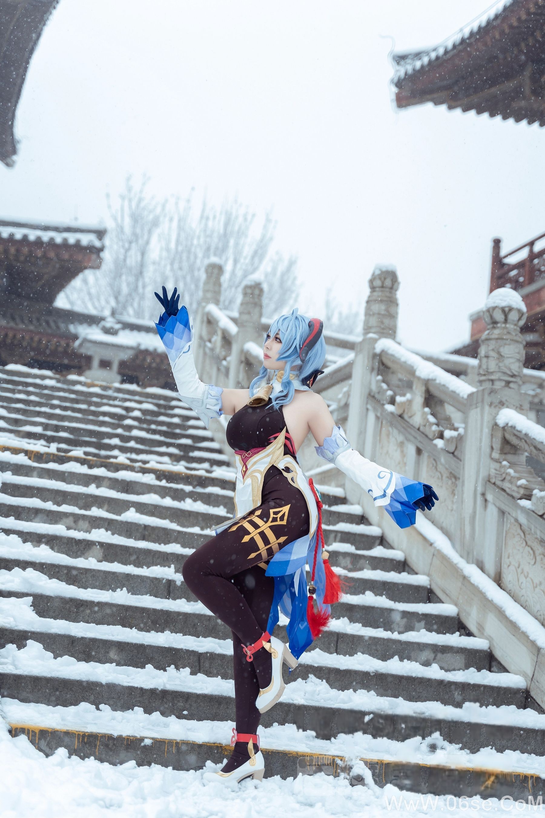 图片[37]-虎森森 – 原神 甘雨 雪景 [42P]-六色网