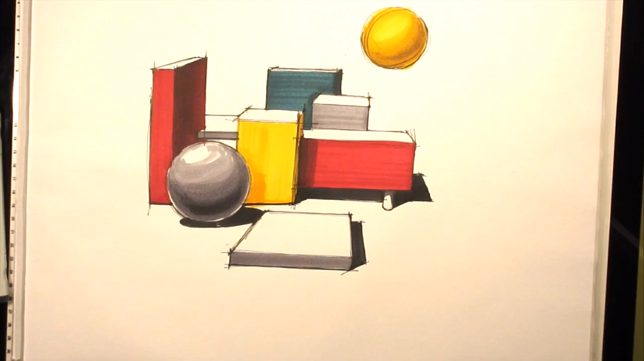 马克笔基础(英文教程)