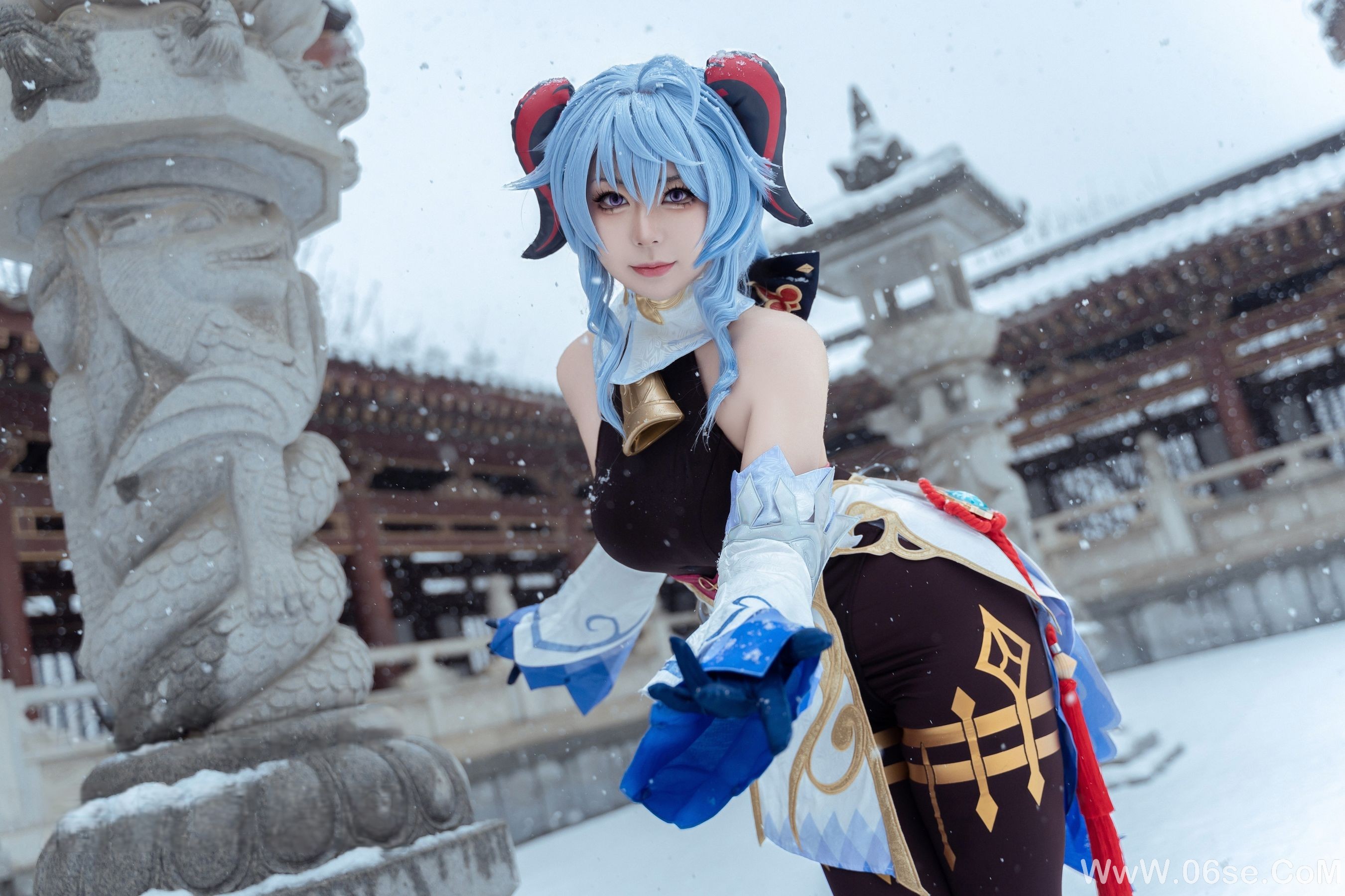图片[23]-虎森森 – 原神 甘雨 雪景 [42P]-六色网