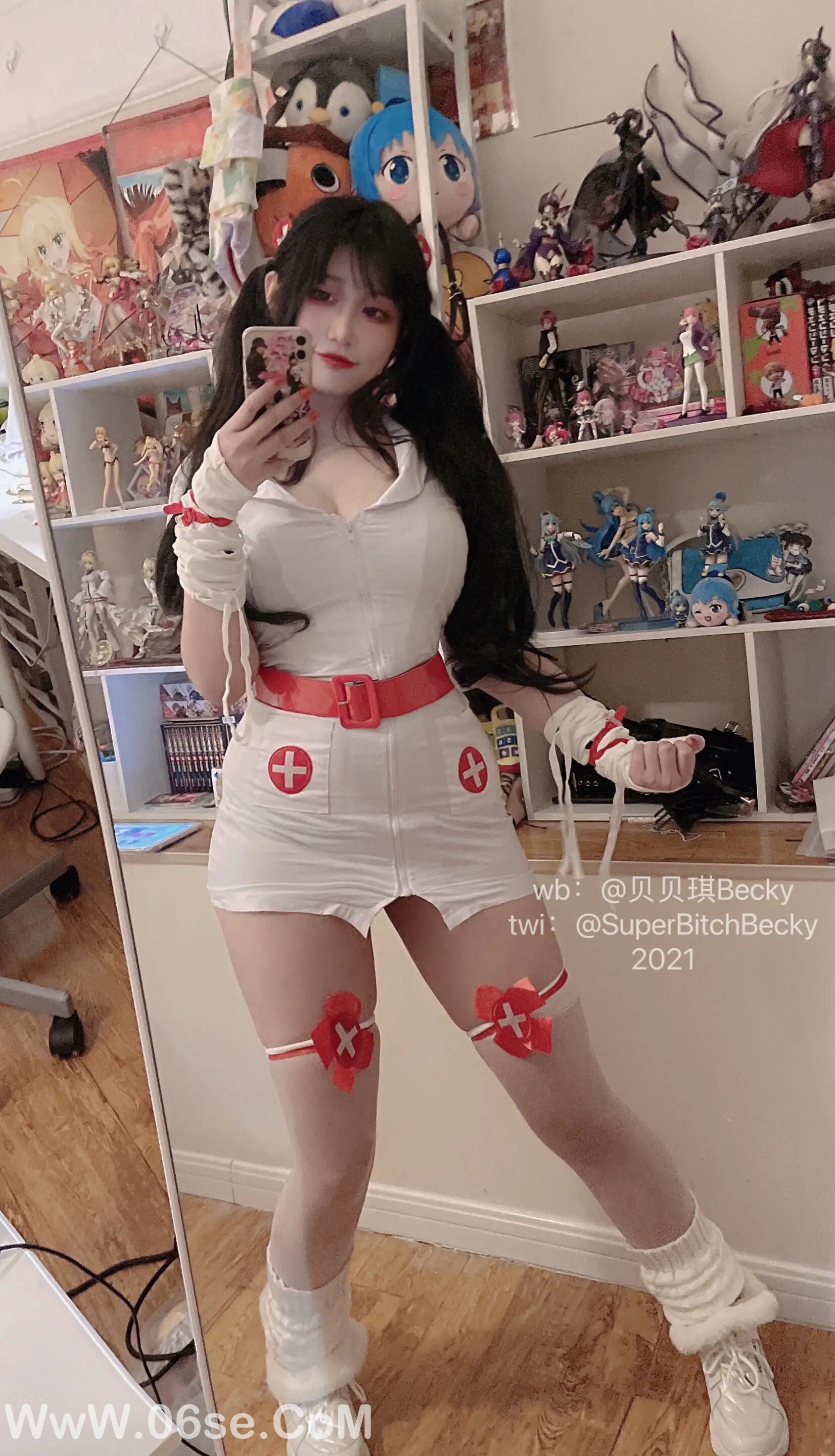 图片[43]-贝贝琪Becky – 对镜黑发辣妹-六色网