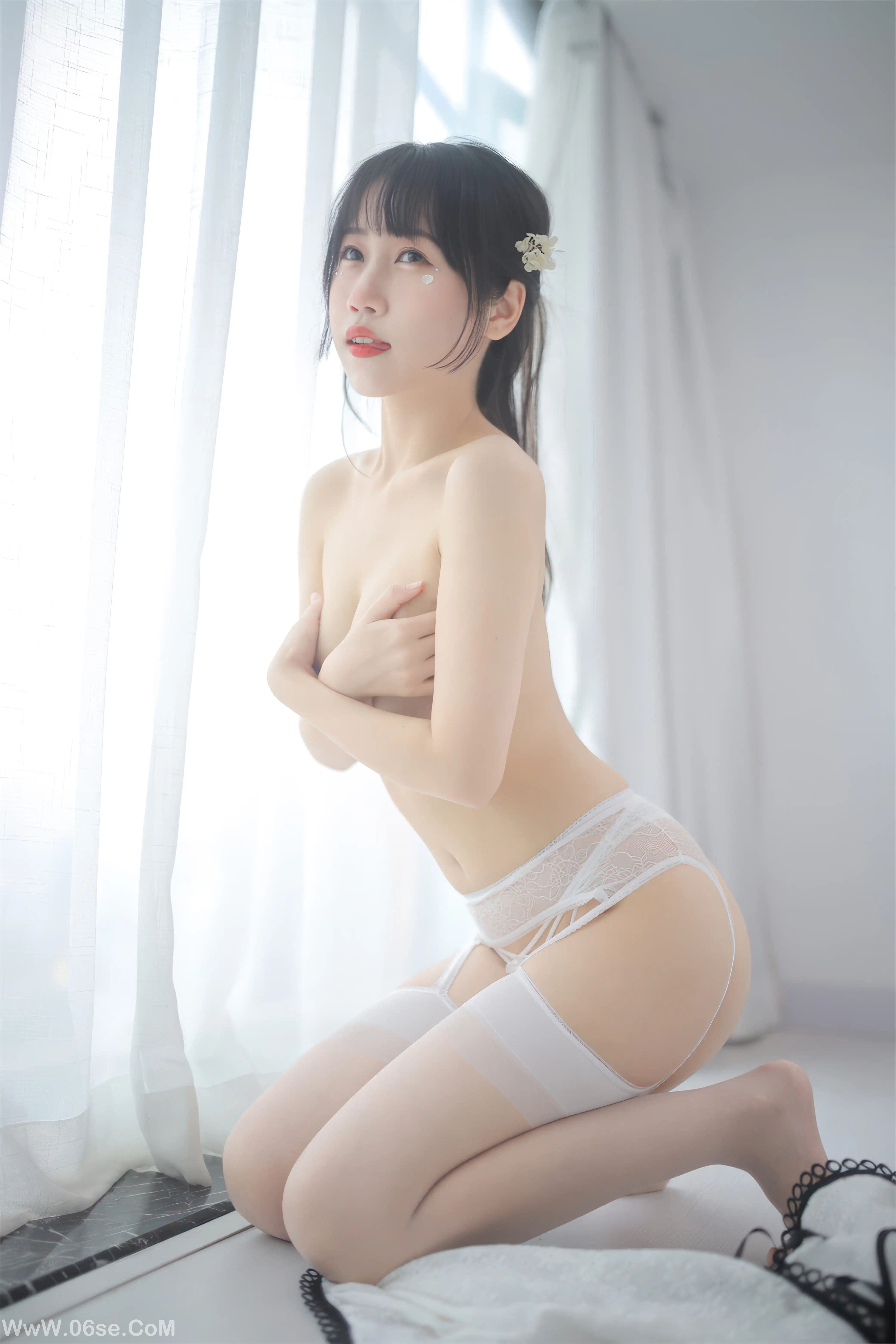 图片[27]-不呆猫 – 人妻白旗袍-六色网
