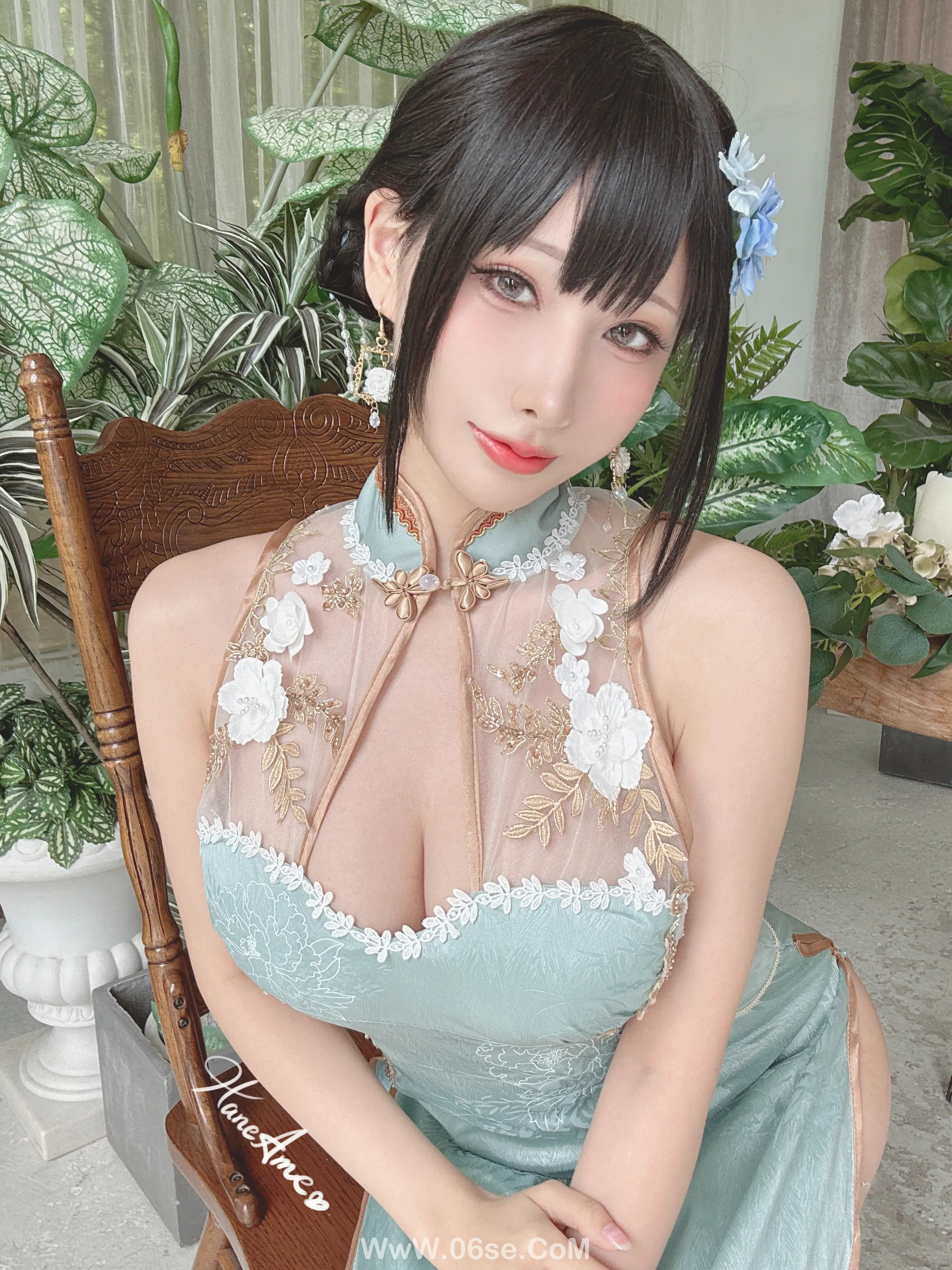 图片[25]-雨波_Original_Jade Qipao_綠韻旗袍-六色网