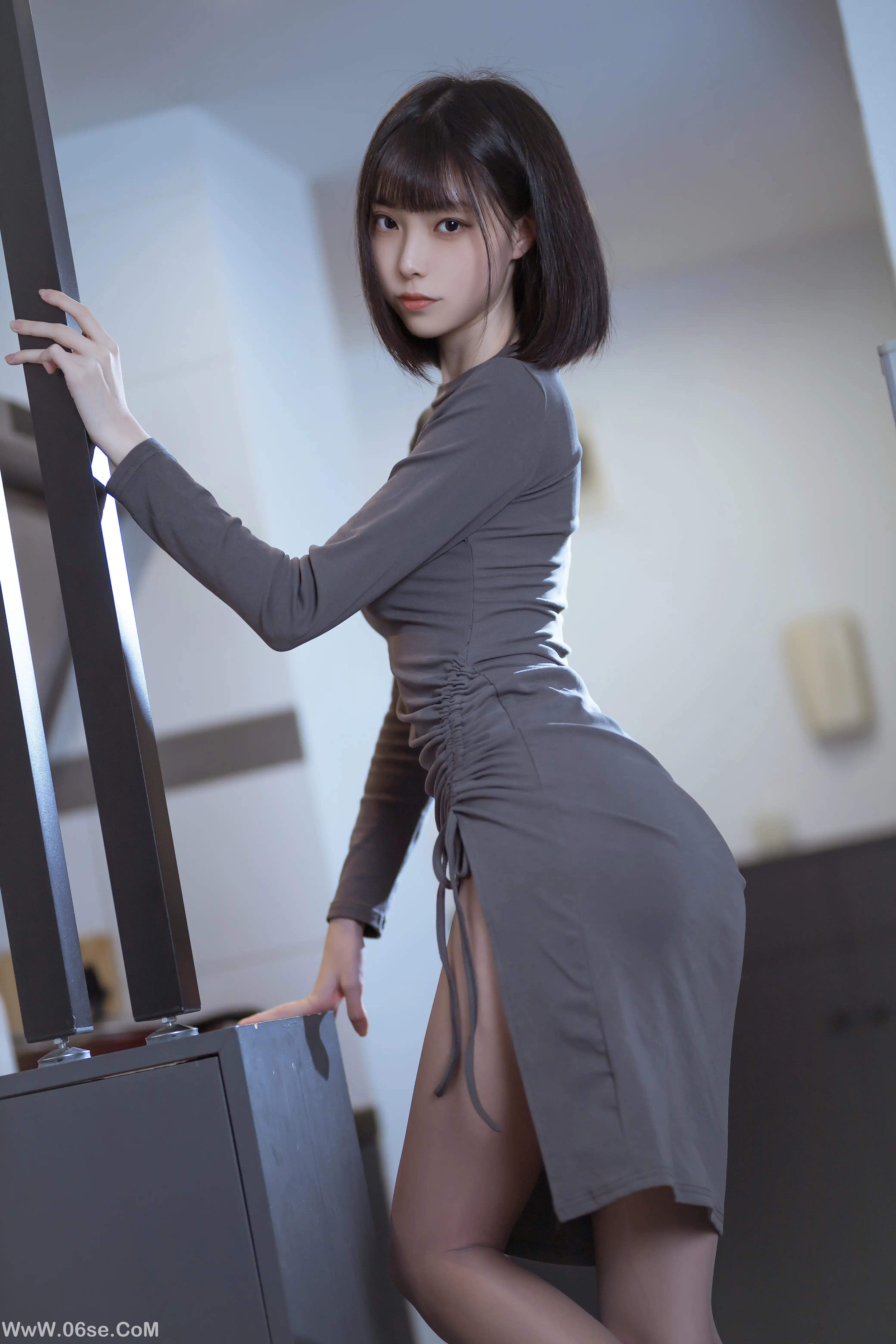 图片[38]-许岚LAN 灰裙X灰丝姐姐-六色网