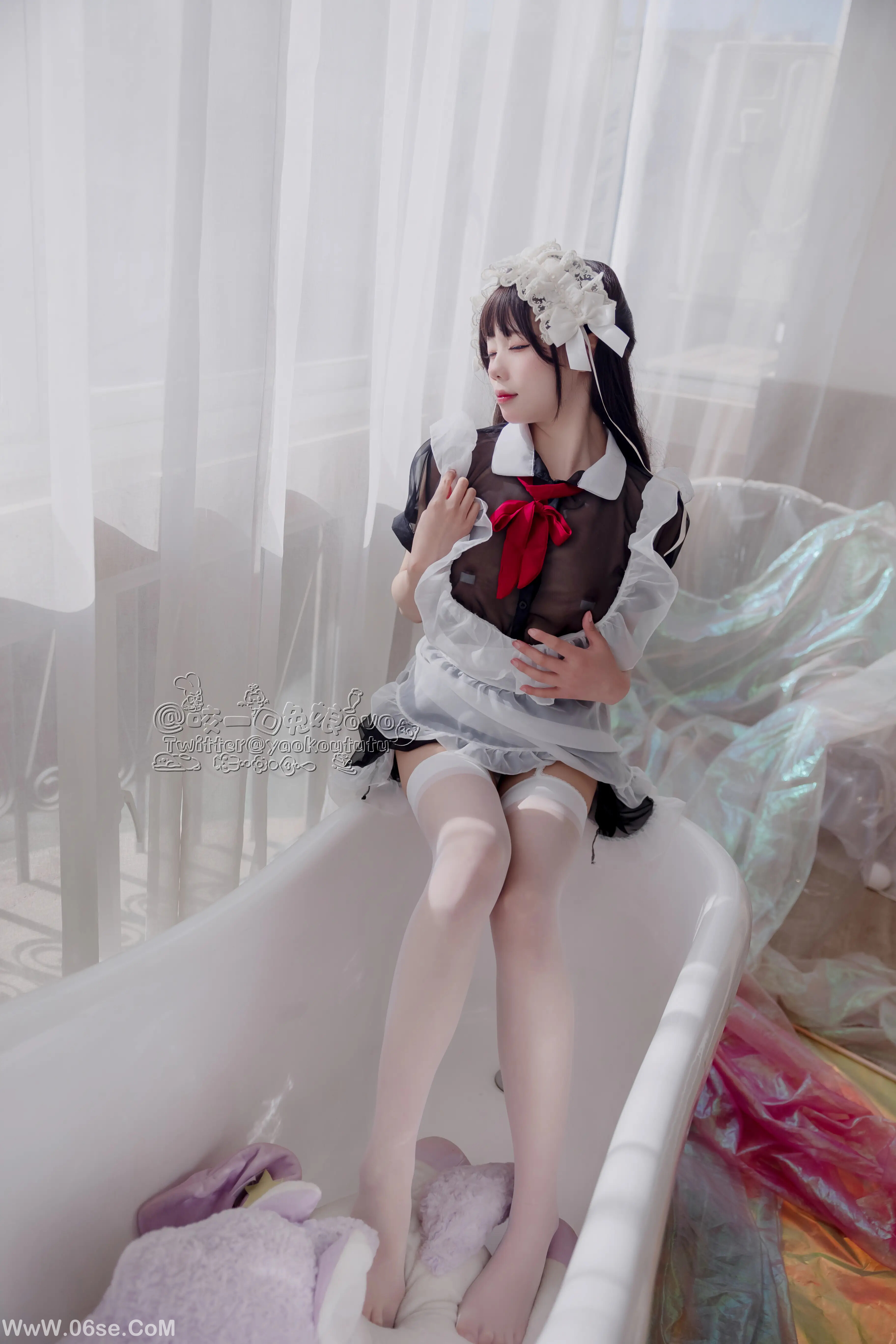 图片[13]-咬一口兔娘 黑白女仆-六色网