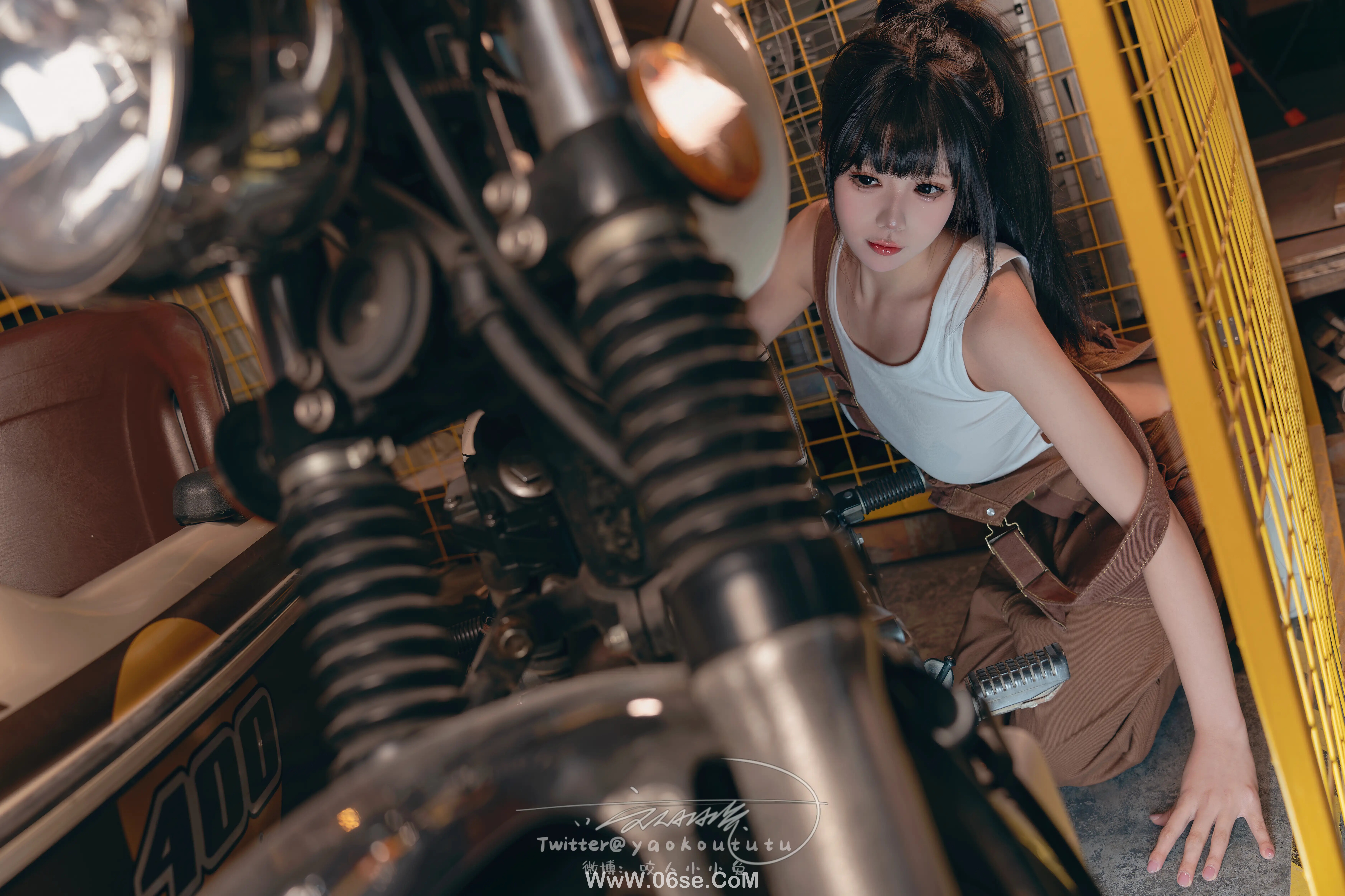 图片[4]-咬一口兔娘 机车修理工-六色网