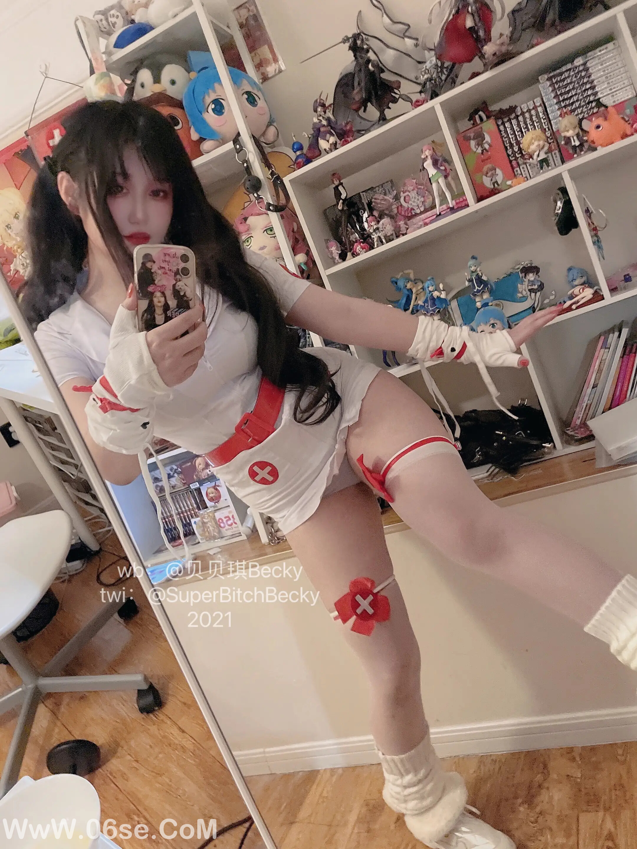 图片[90]-贝贝琪Becky – 对镜黑发辣妹-六色网