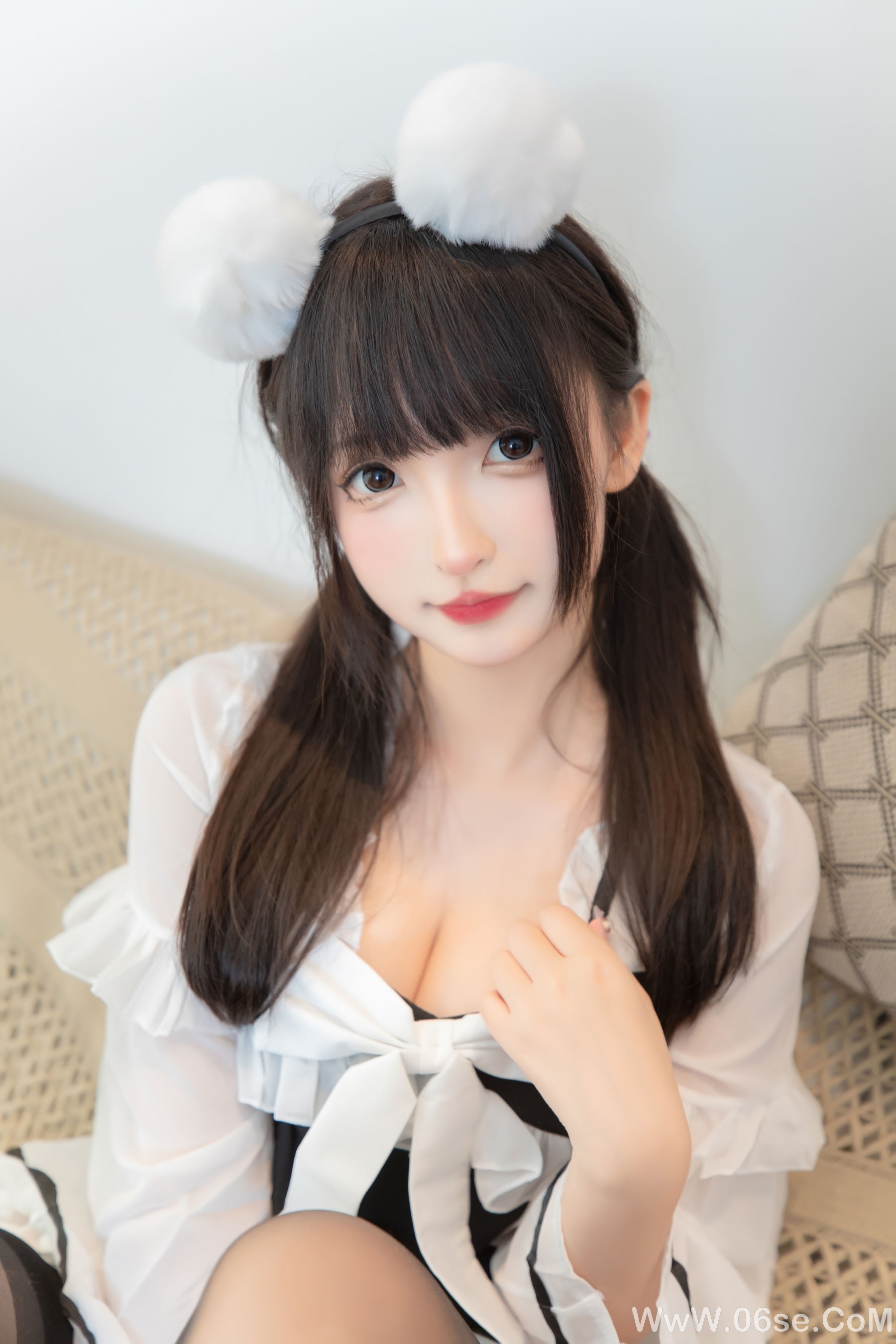 图片[4]-萝莉神楽板真冬 之熊猫女仆 [75P]-六色网