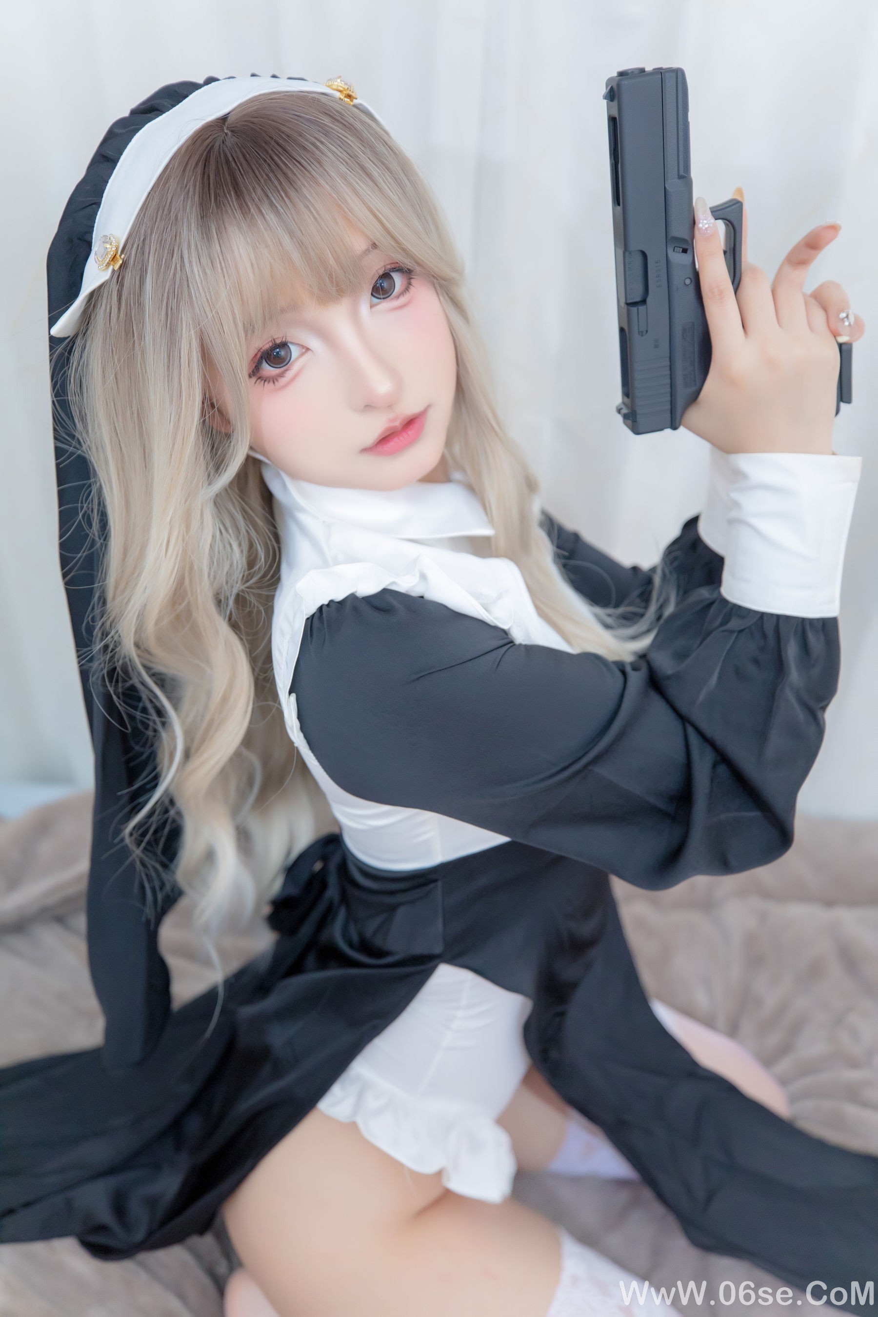 图片[46]-萝莉神楽板真冬 之战斗修女 [75P]-六色网