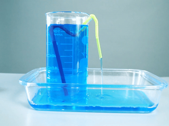 带娃小实验m型虹吸管