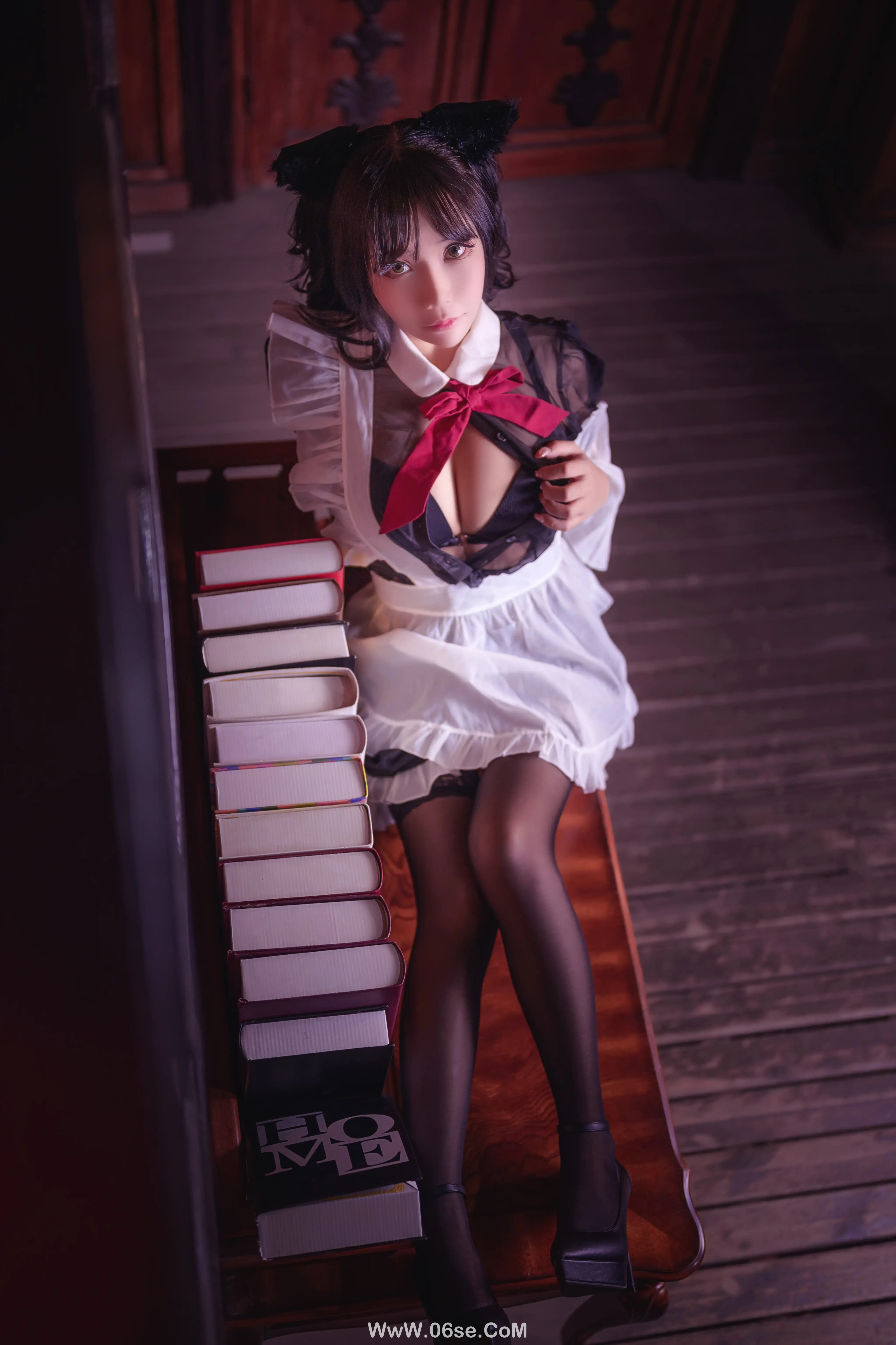 图片[19]-抱走莫子 – 黑丝猫咪小女仆-六色网