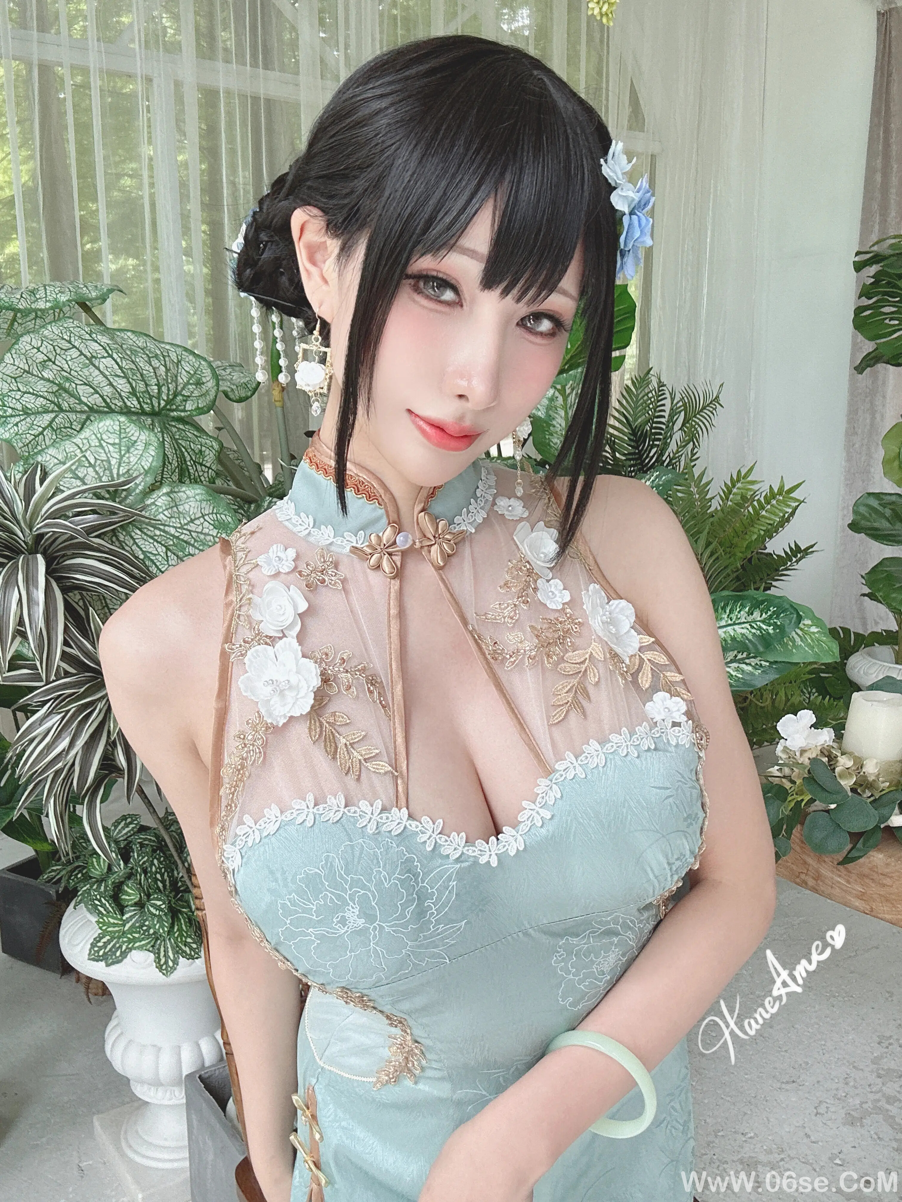 图片[27]-雨波_Original_Jade Qipao_綠韻旗袍-六色网