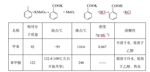 (15分 苯甲酸可用作食品防腐剂.