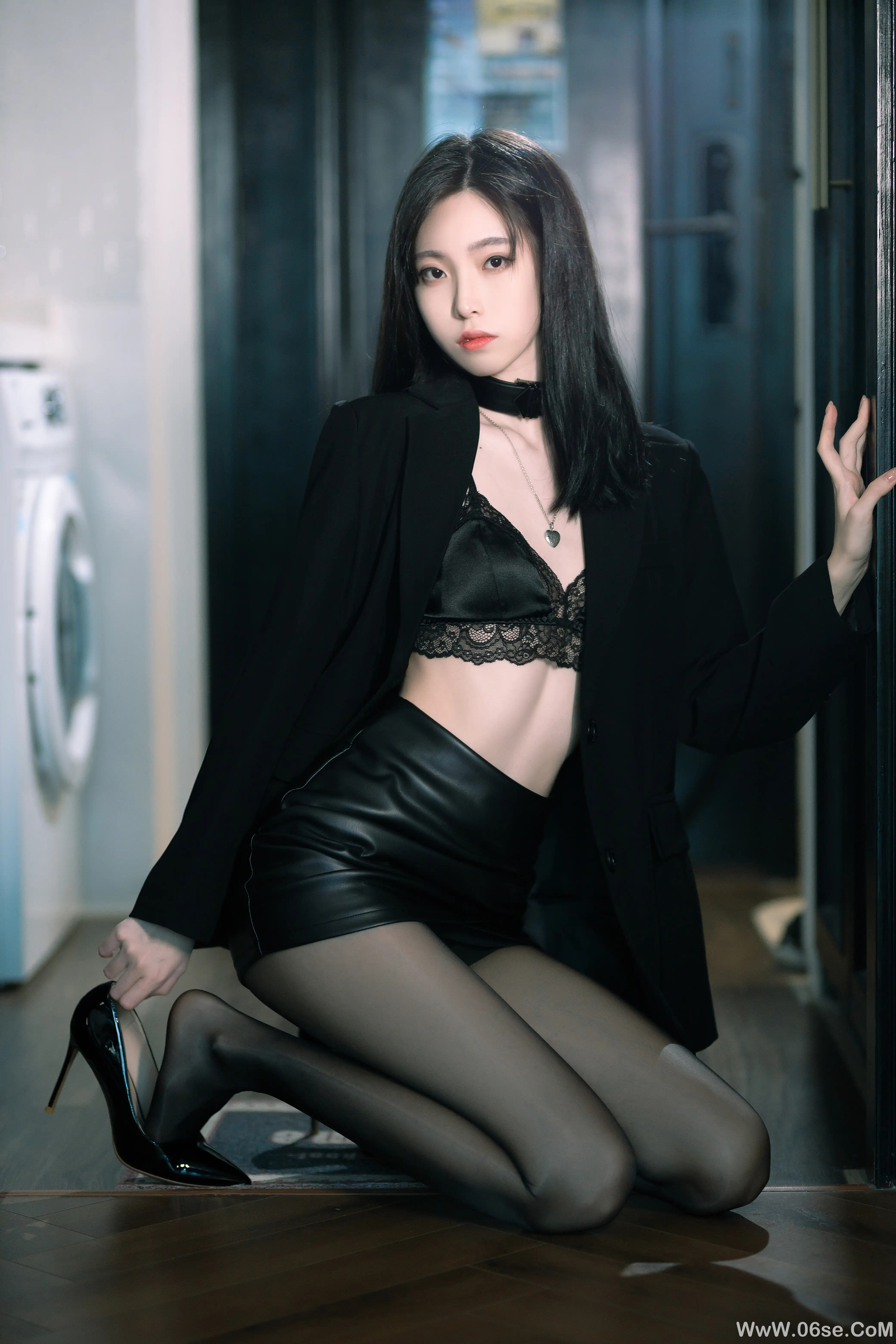 图片[40]-许岚LAN 黑丝西装-六色网