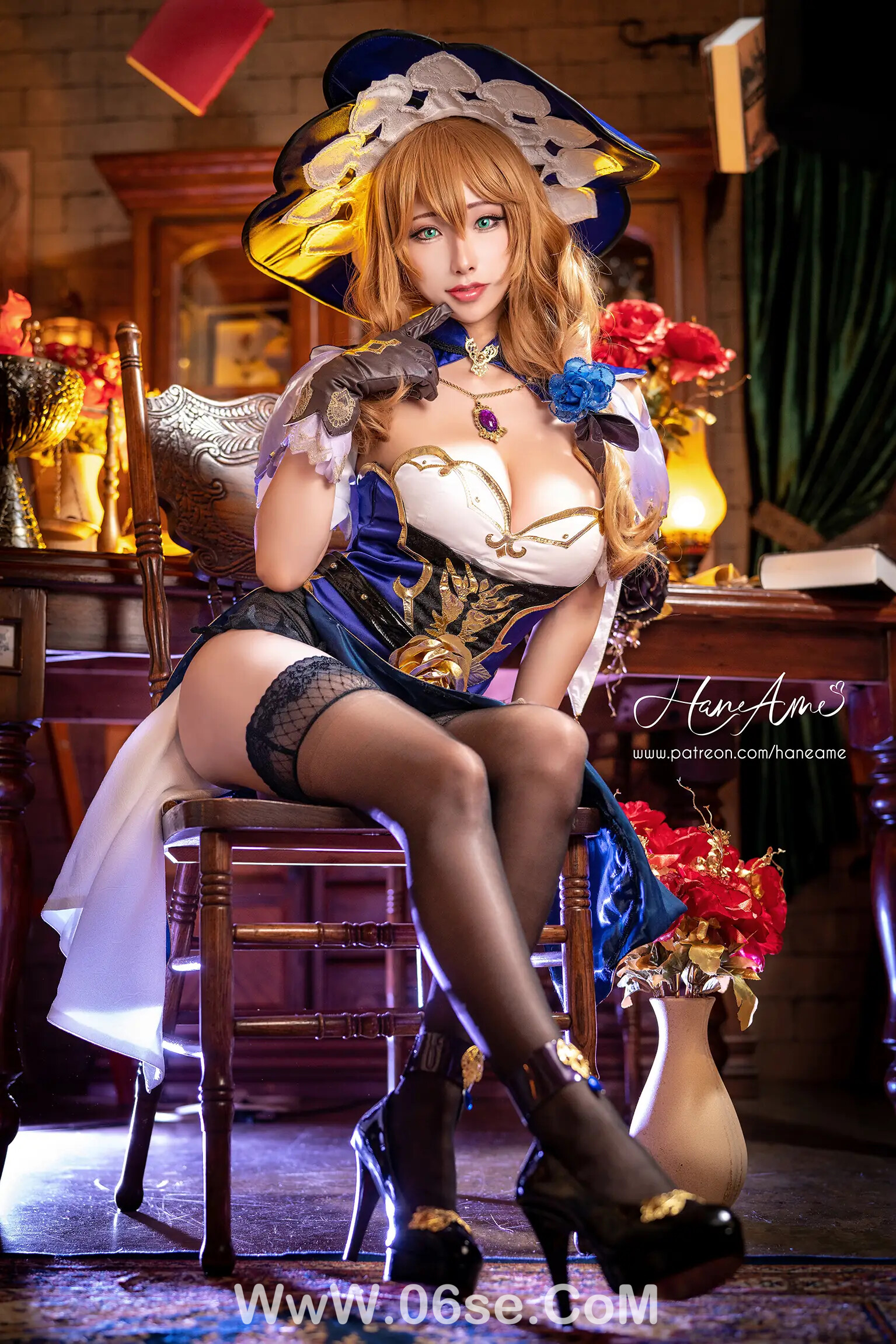 图片[3]-雨波_haneame_原神丽莎 性感内衣-六色网