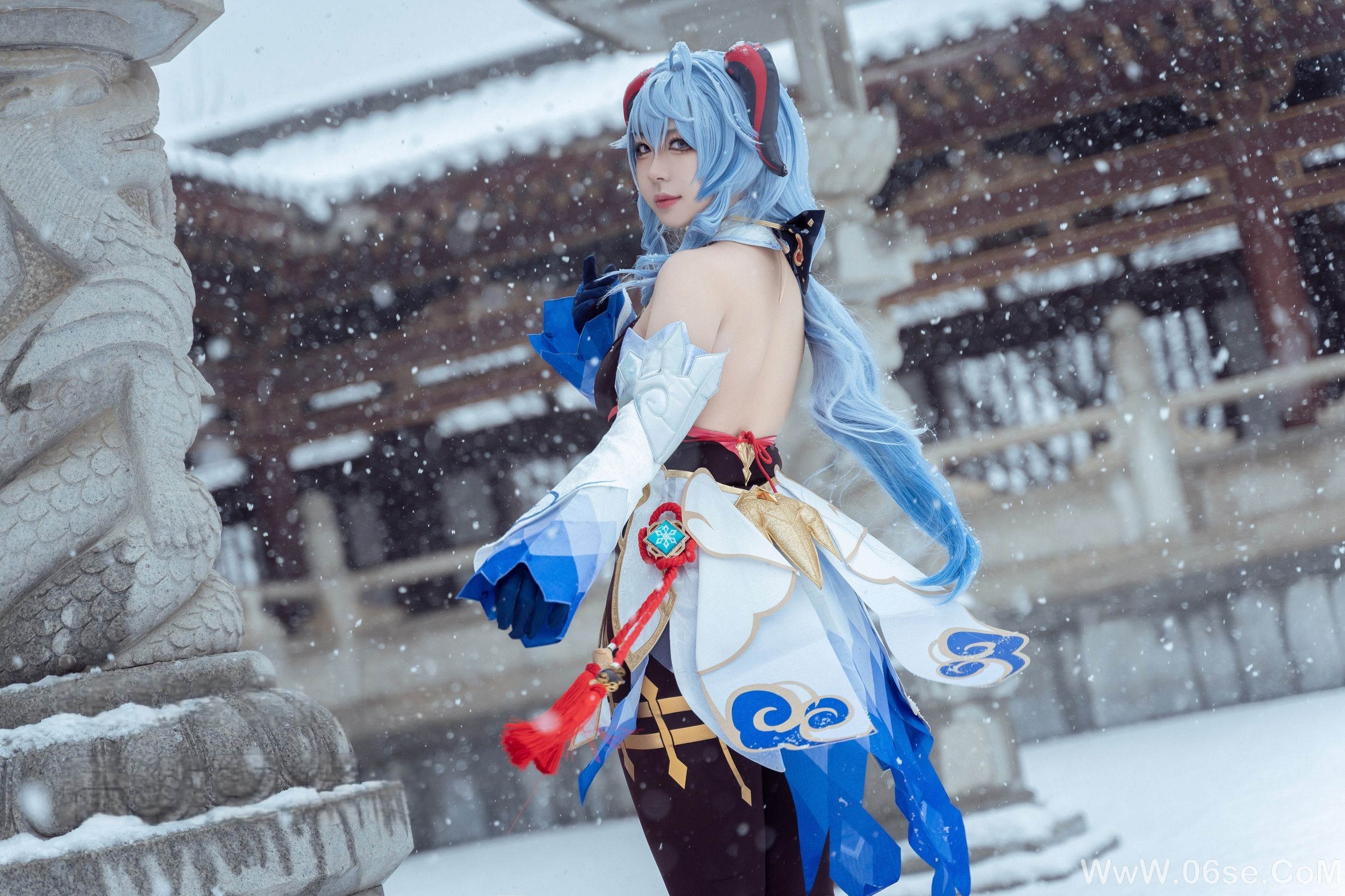 图片[17]-虎森森 – 原神 甘雨 雪景 [42P]-六色网