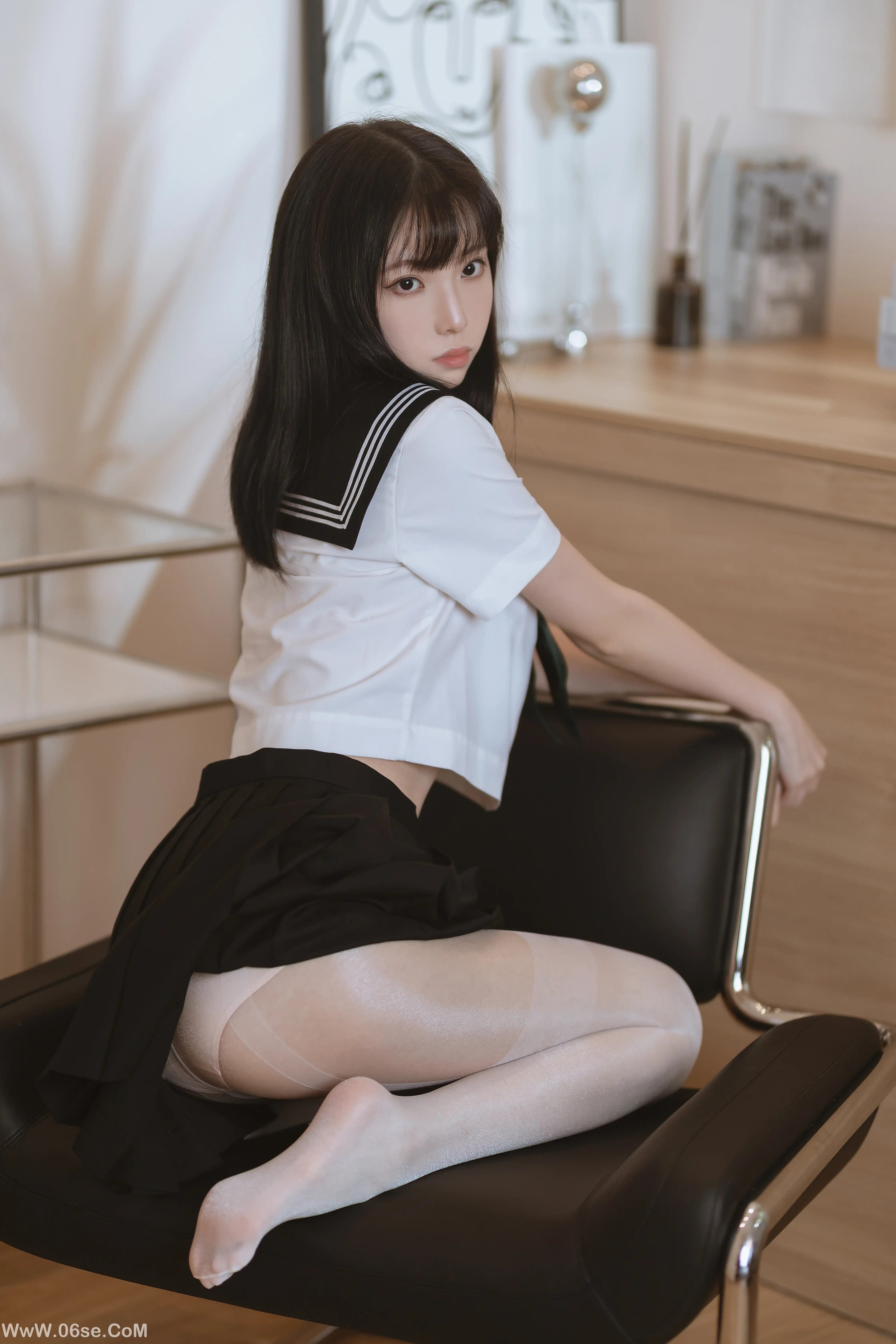图片[11]-许岚LAN 白丝水手服-六色网
