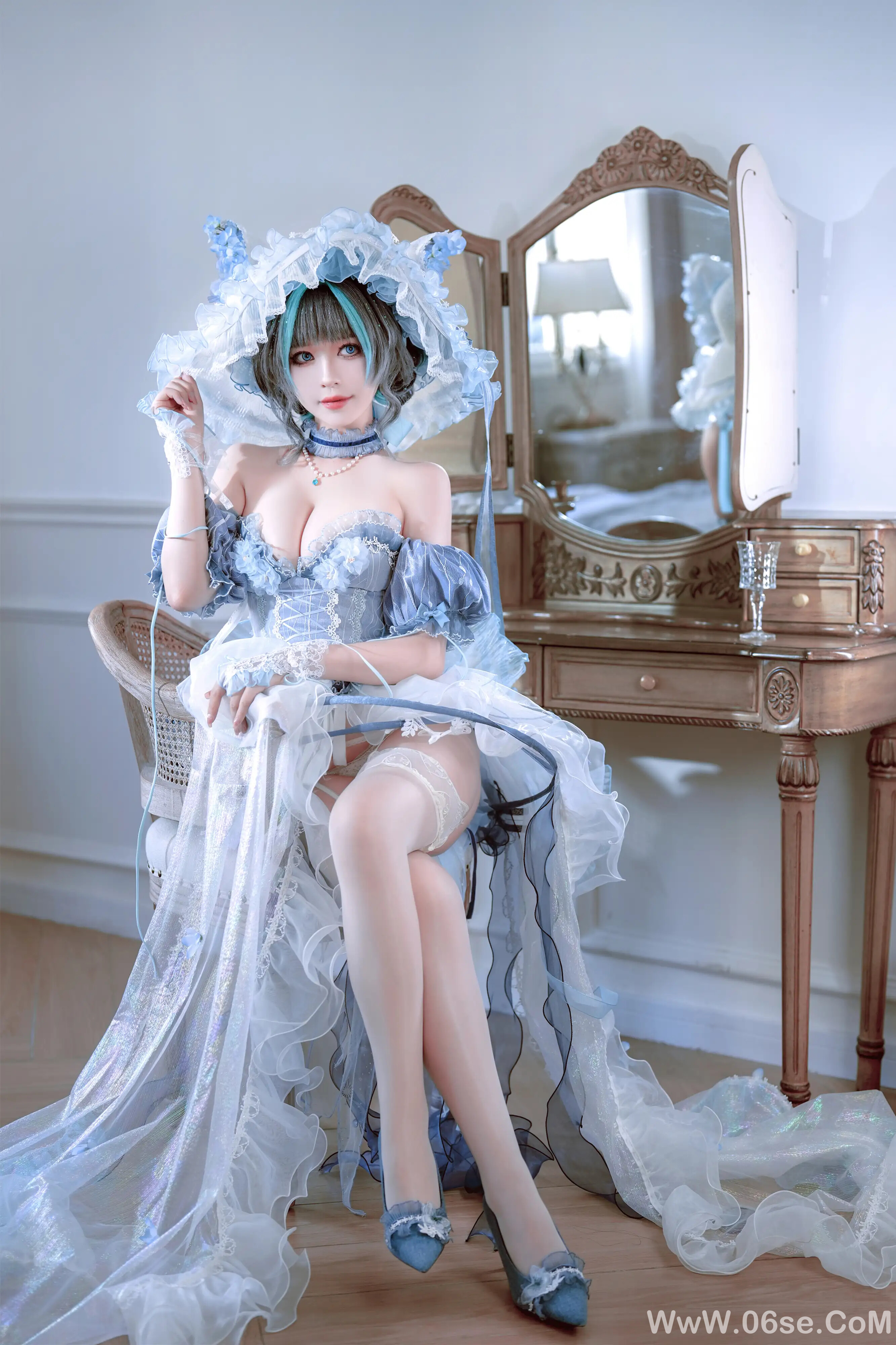 图片[6]-半半子 – 碧蓝航线 柴郡 废稿礼服-六色网