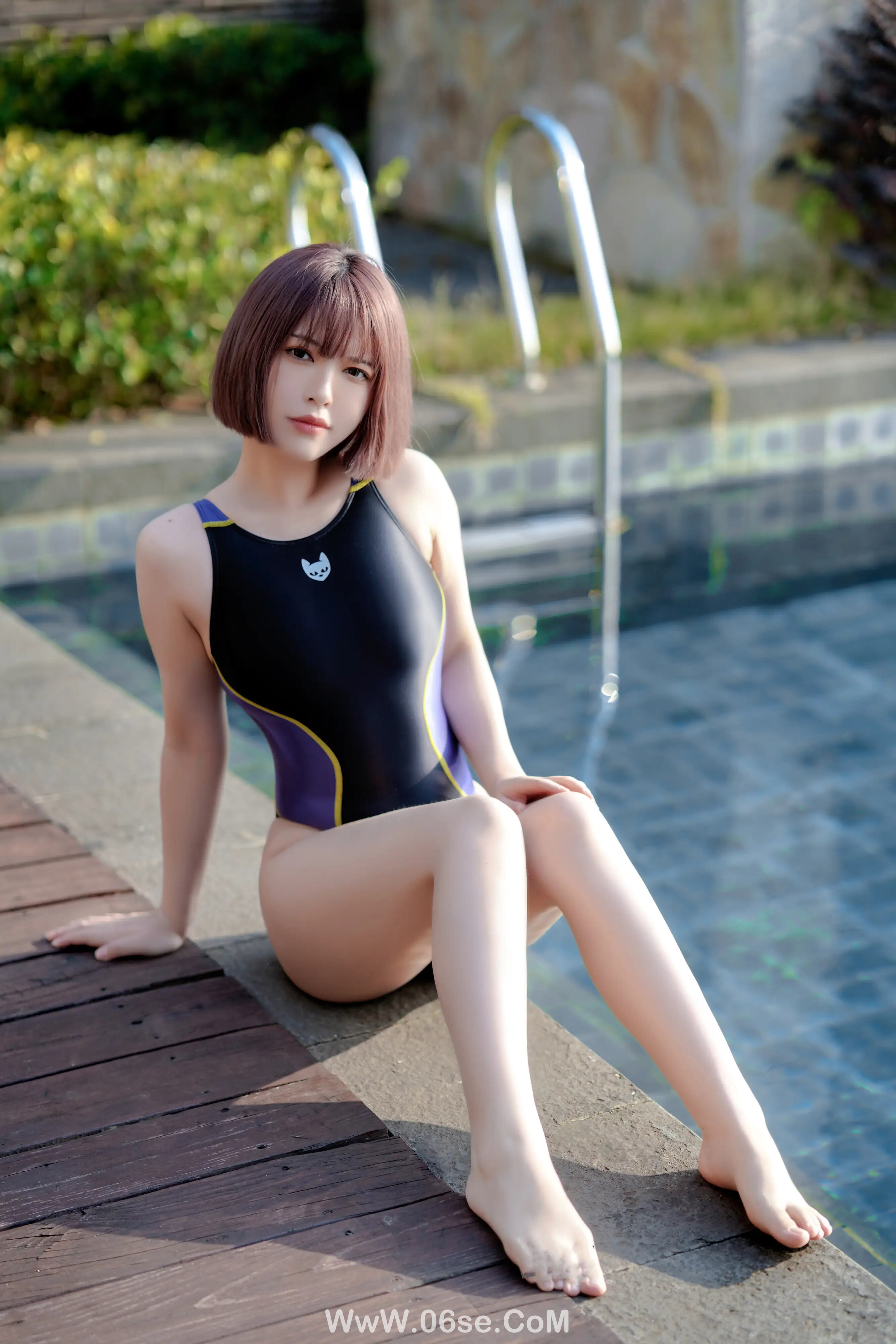 图片[27]-半半子 – 競泳水着を着た彼女-六色网