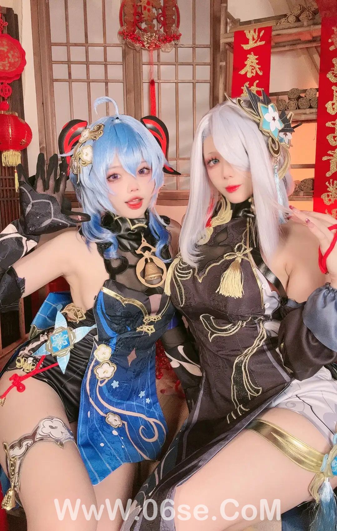 图片[23]-九言&小瑶幺幺_甘雨申鹤海灯节双人自拍-六色网