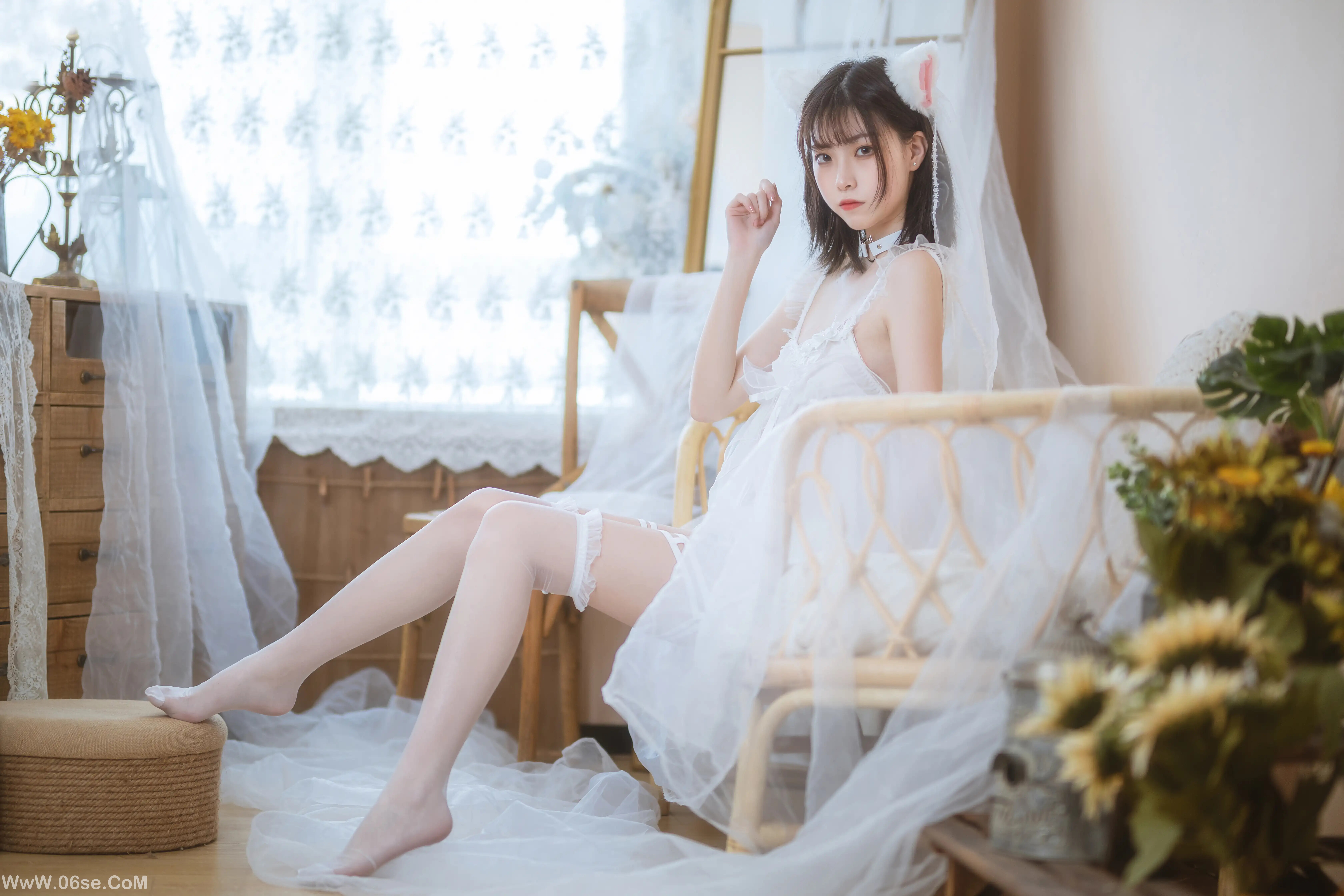 图片[12]-许岚LAN 少女白色裙-六色网