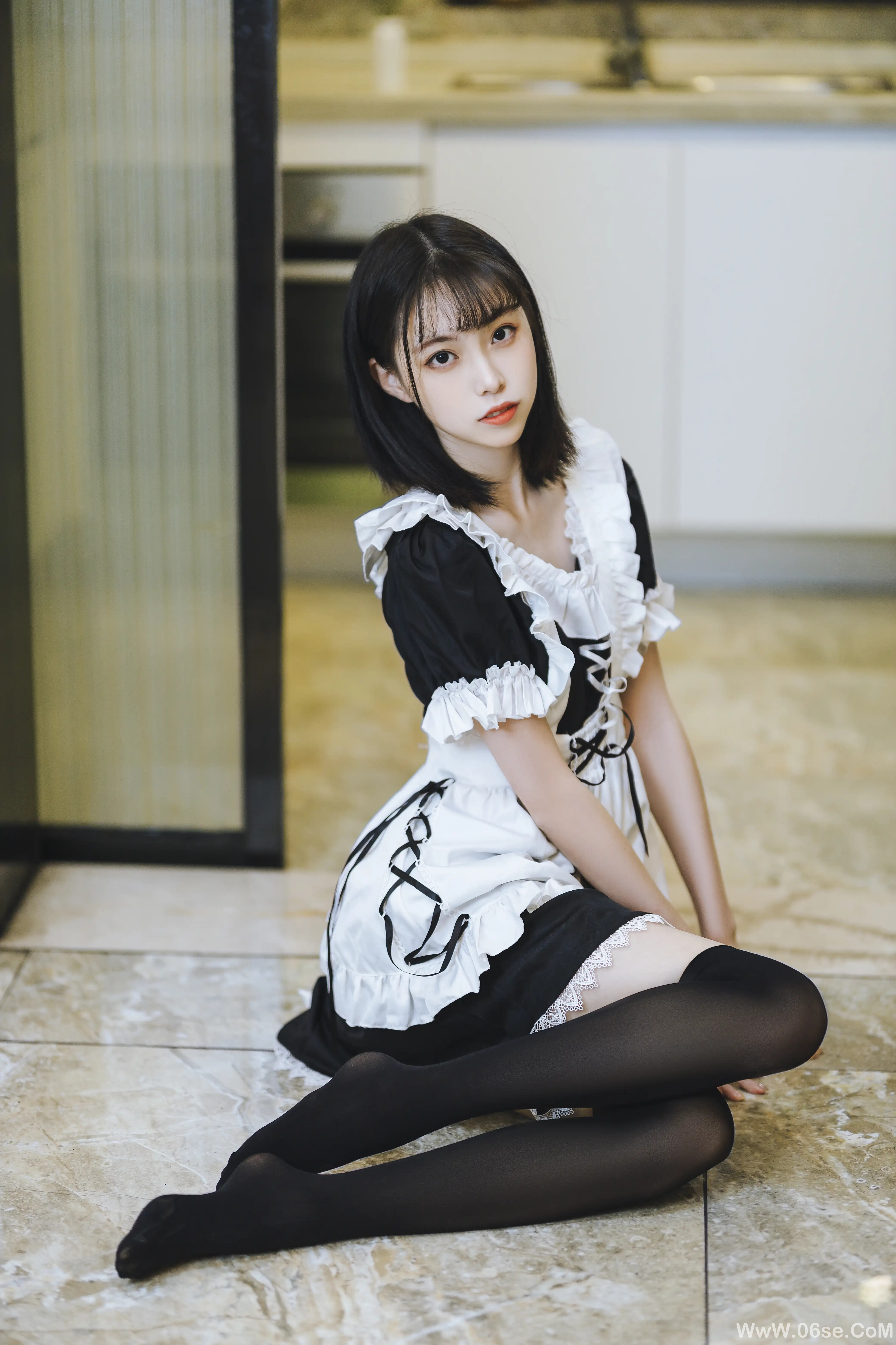 图片[3]-许岚LAN 短裙女仆-六色网