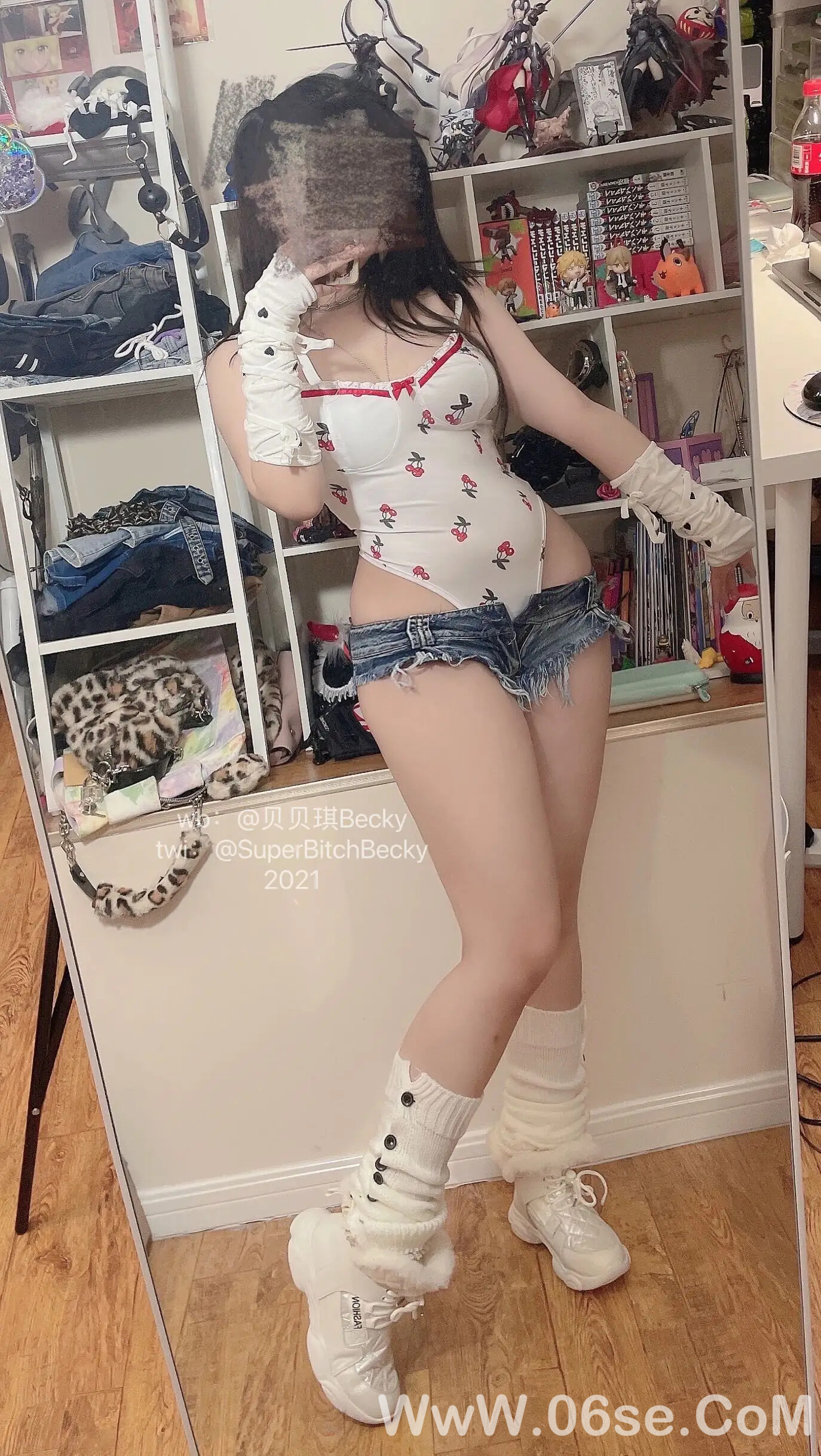 图片[9]-贝贝琪Becky – 对镜黑发辣妹-六色网