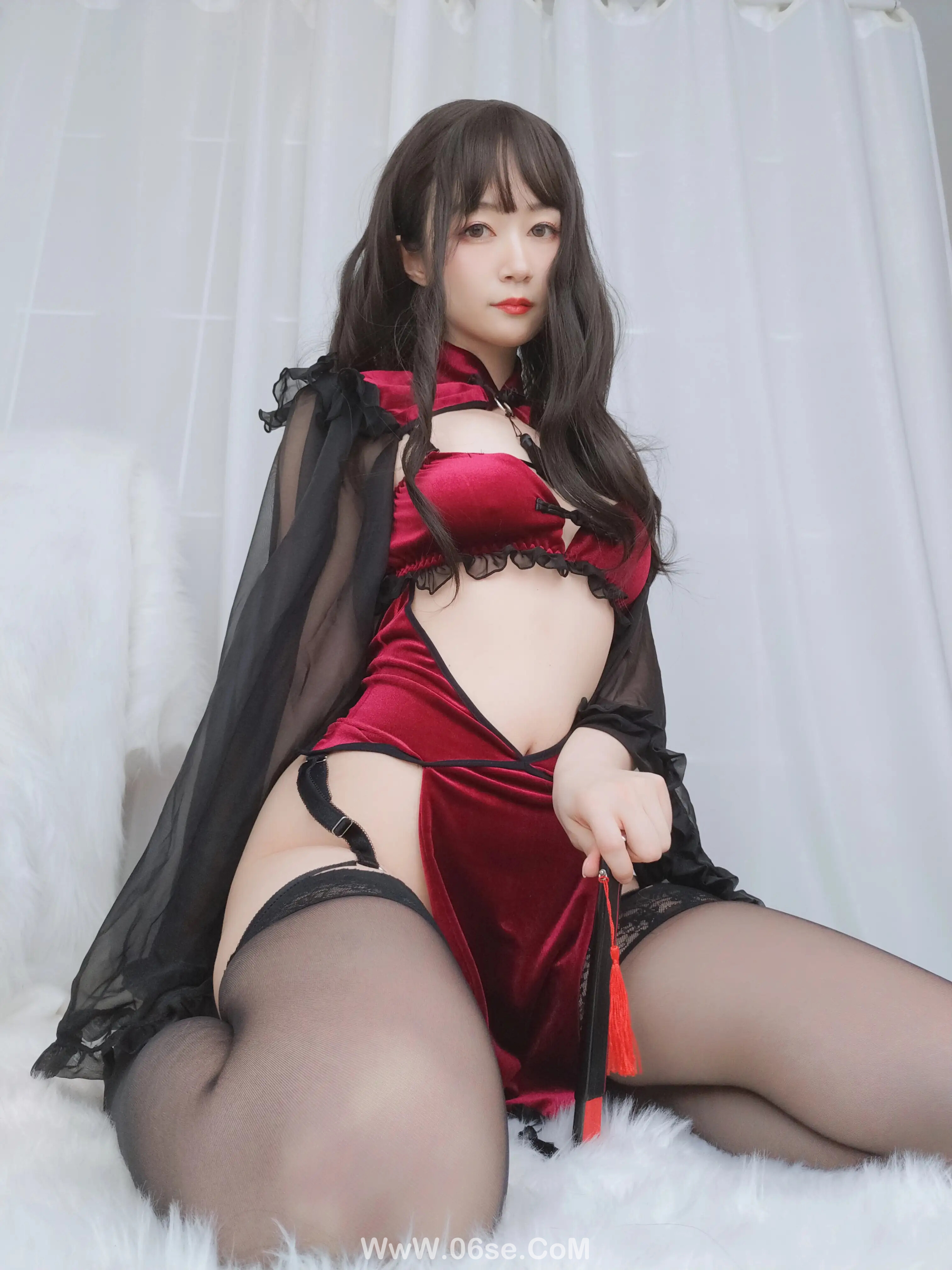 图片[18]-白银81 – 红丝绒旗袍-六色网
