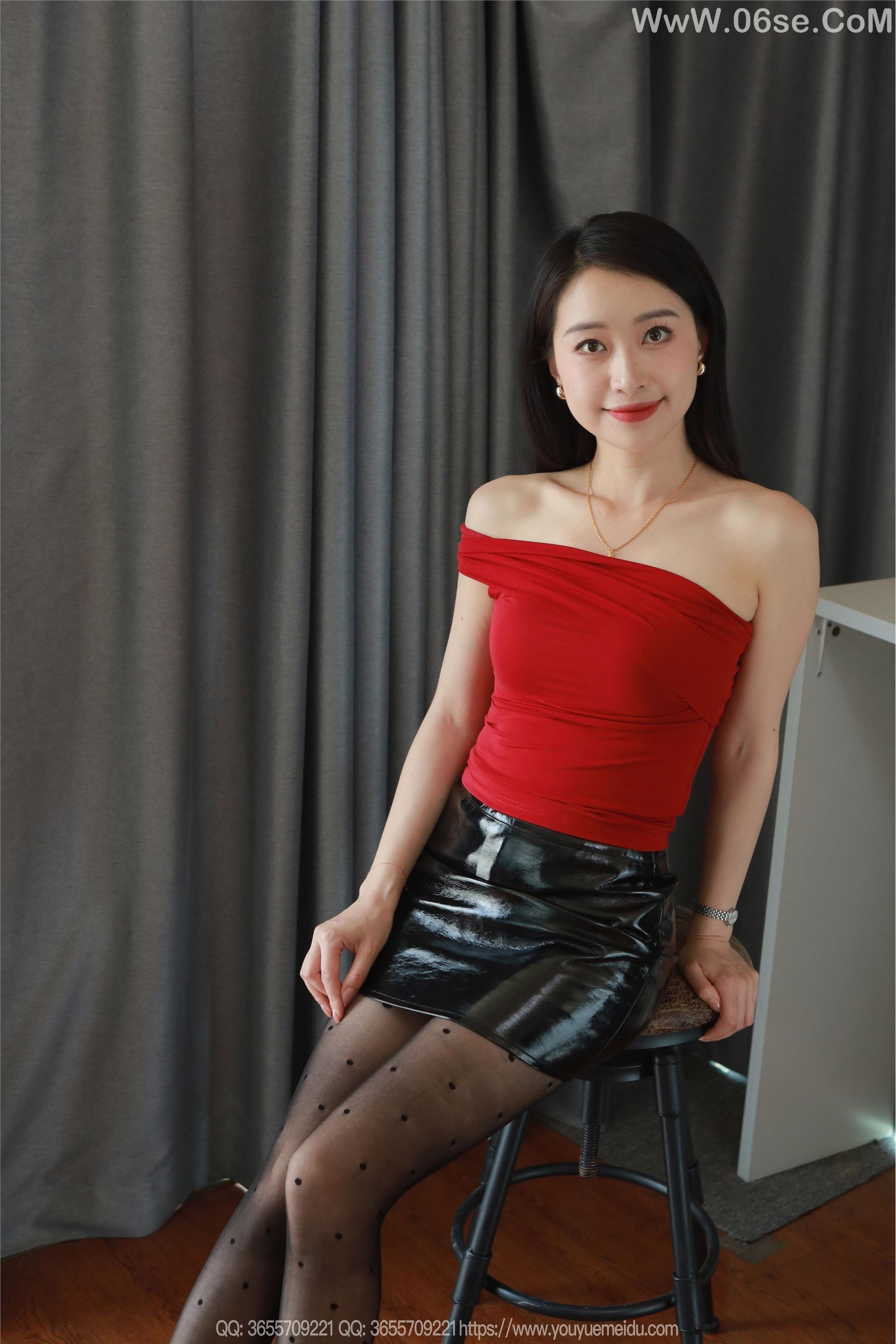 图片[91]-IESS异思趣向 2025.05.21 丝享家 2059 小婕《红衣皮裙》[97P]-六色网
