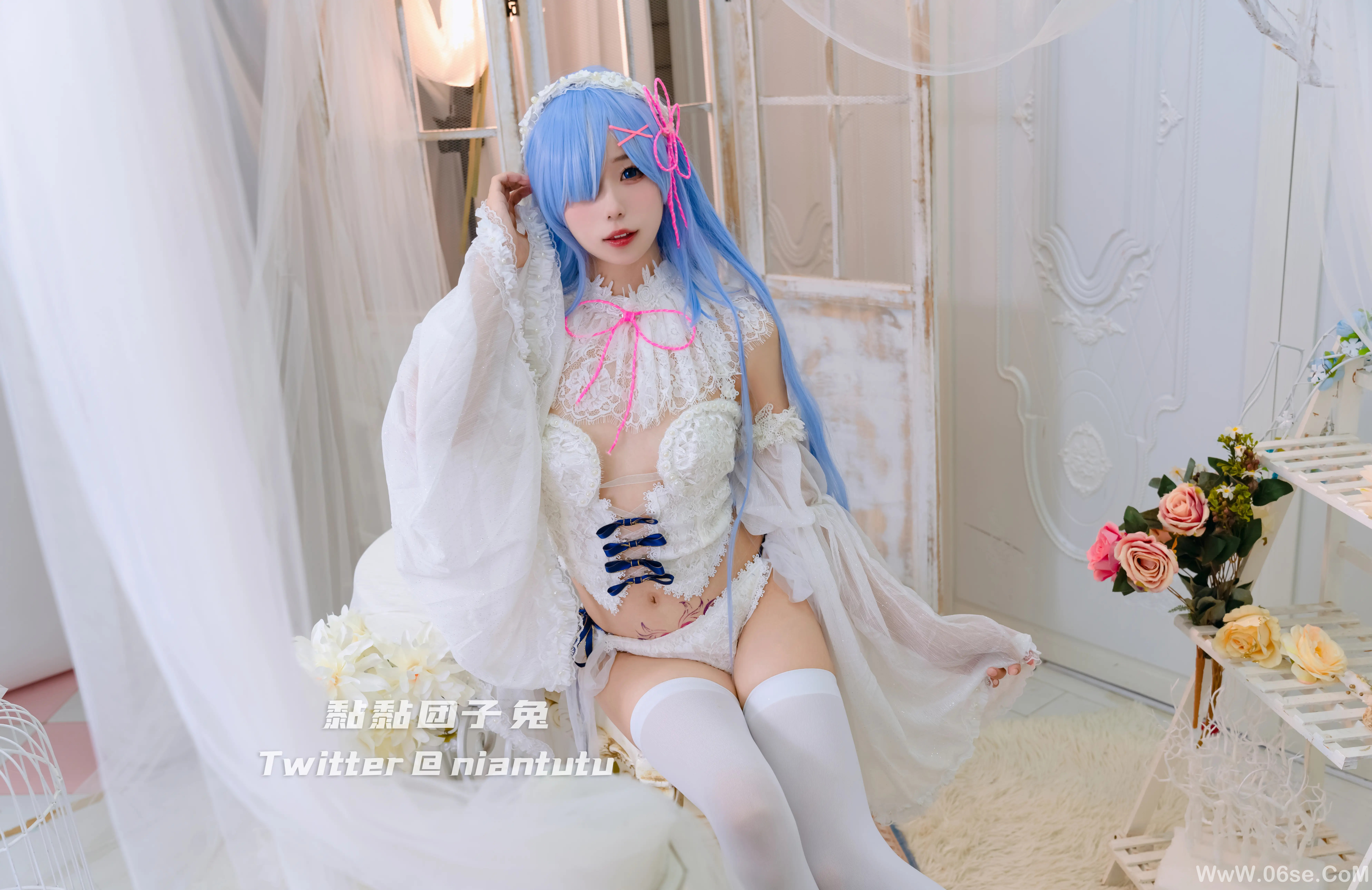 图片[15]-咬一口兔娘 t3特典-白丝长发蕾姆-六色网