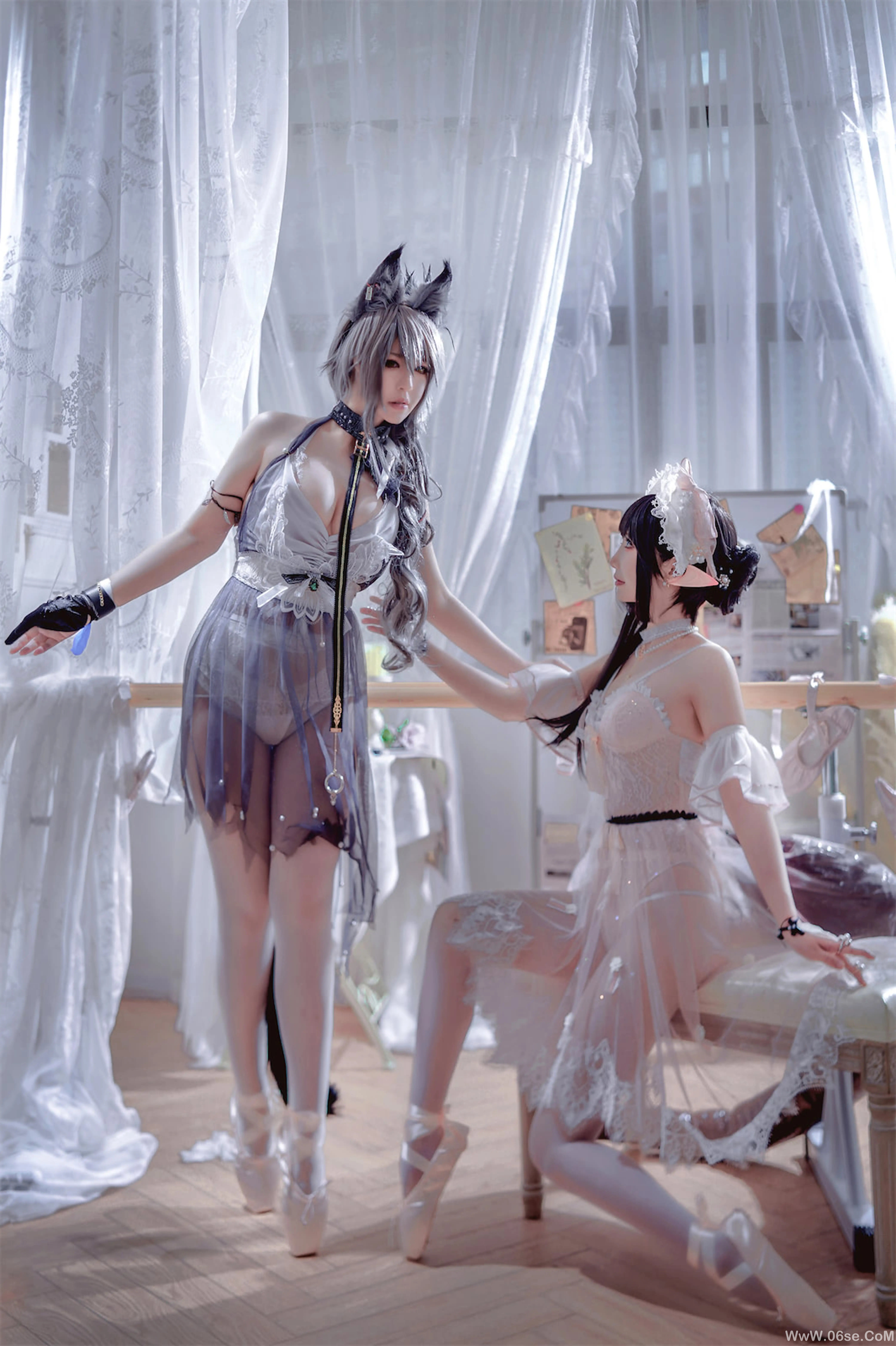 图片[5]-半半子 – Arknights 黑x森蚺バレエ (&面饼仙儿)-六色网