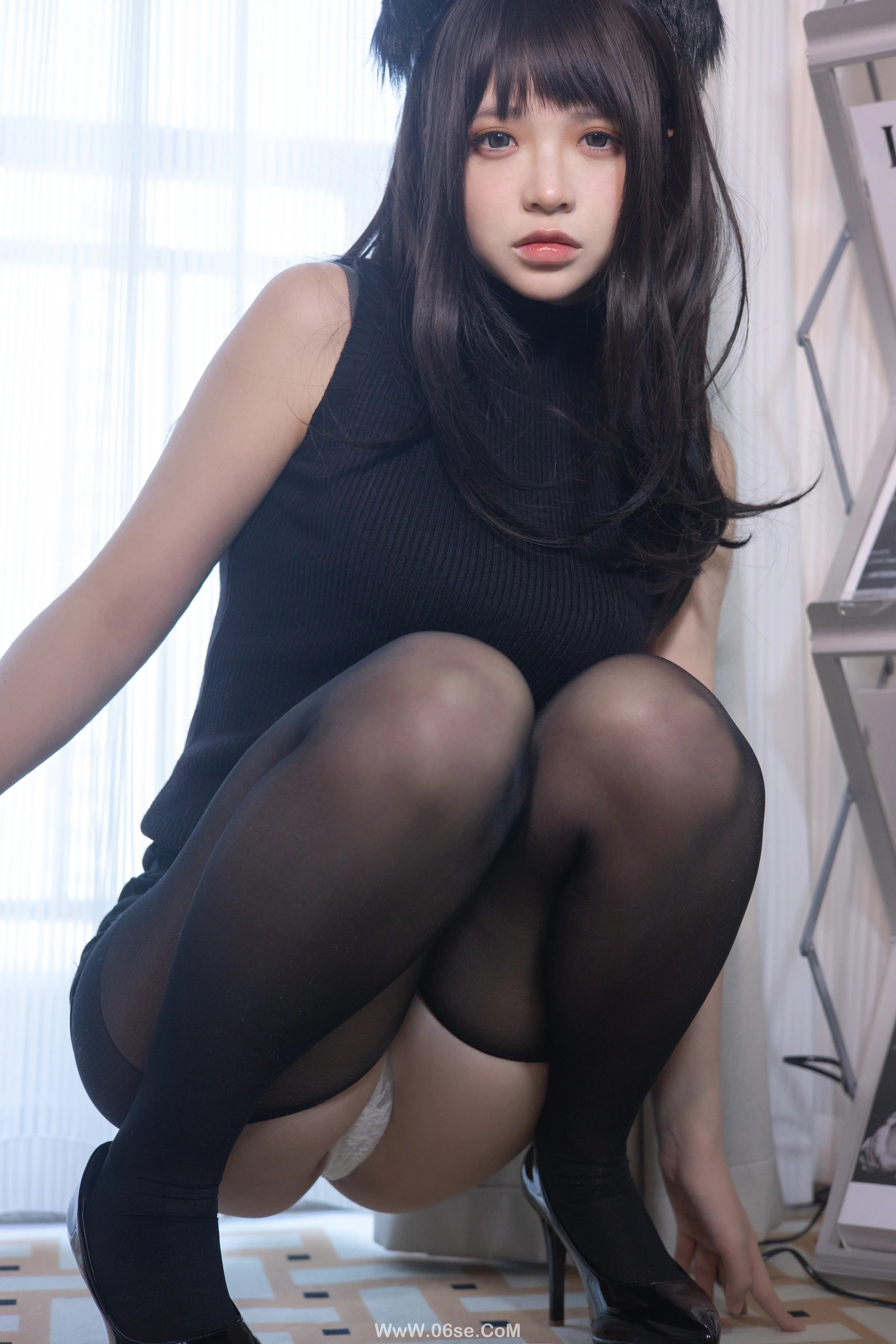 图片[31]-疯猫ss 黑毛衣少女-六色网