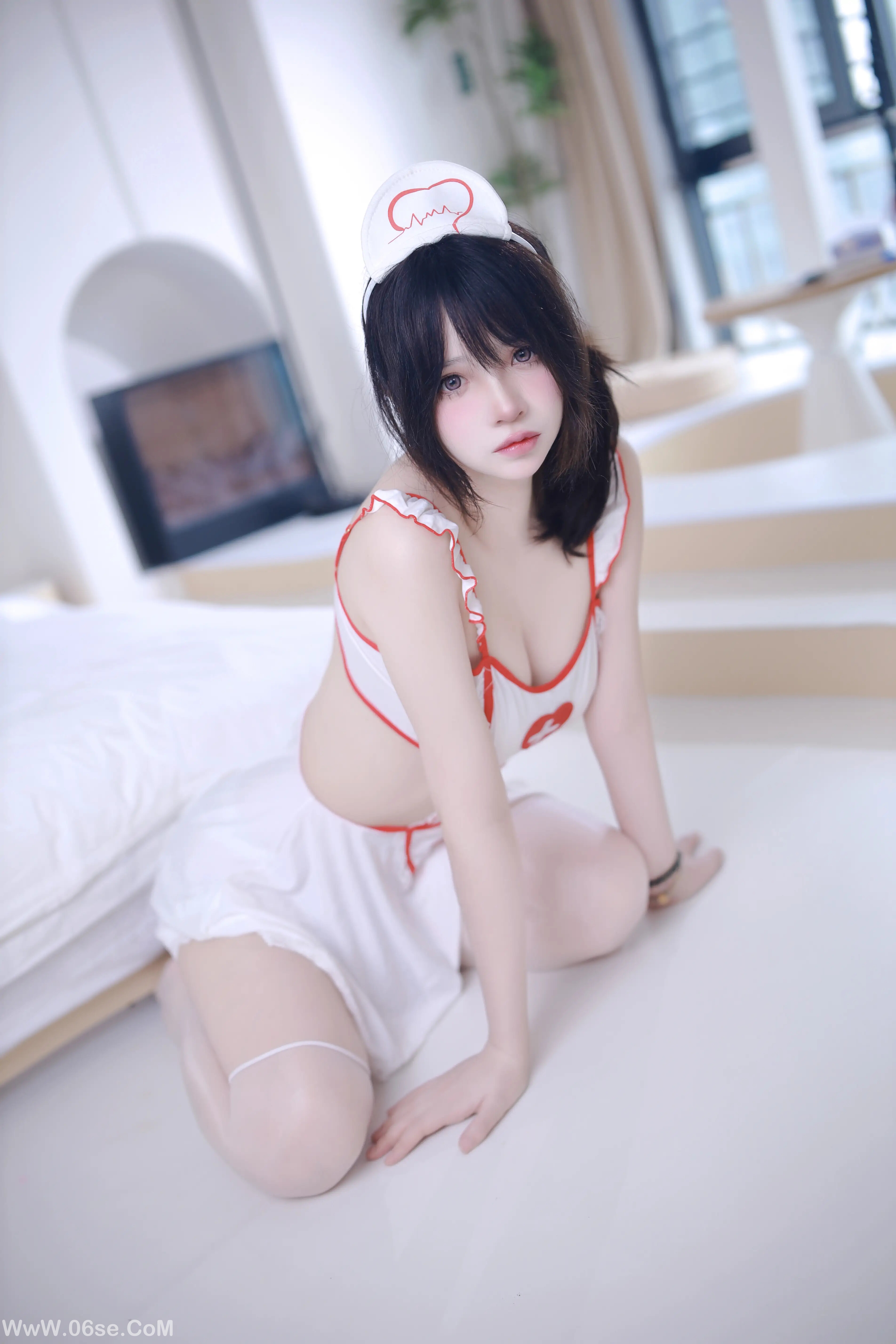图片[22]-疯猫ss 少女衣橱 粉护士-六色网