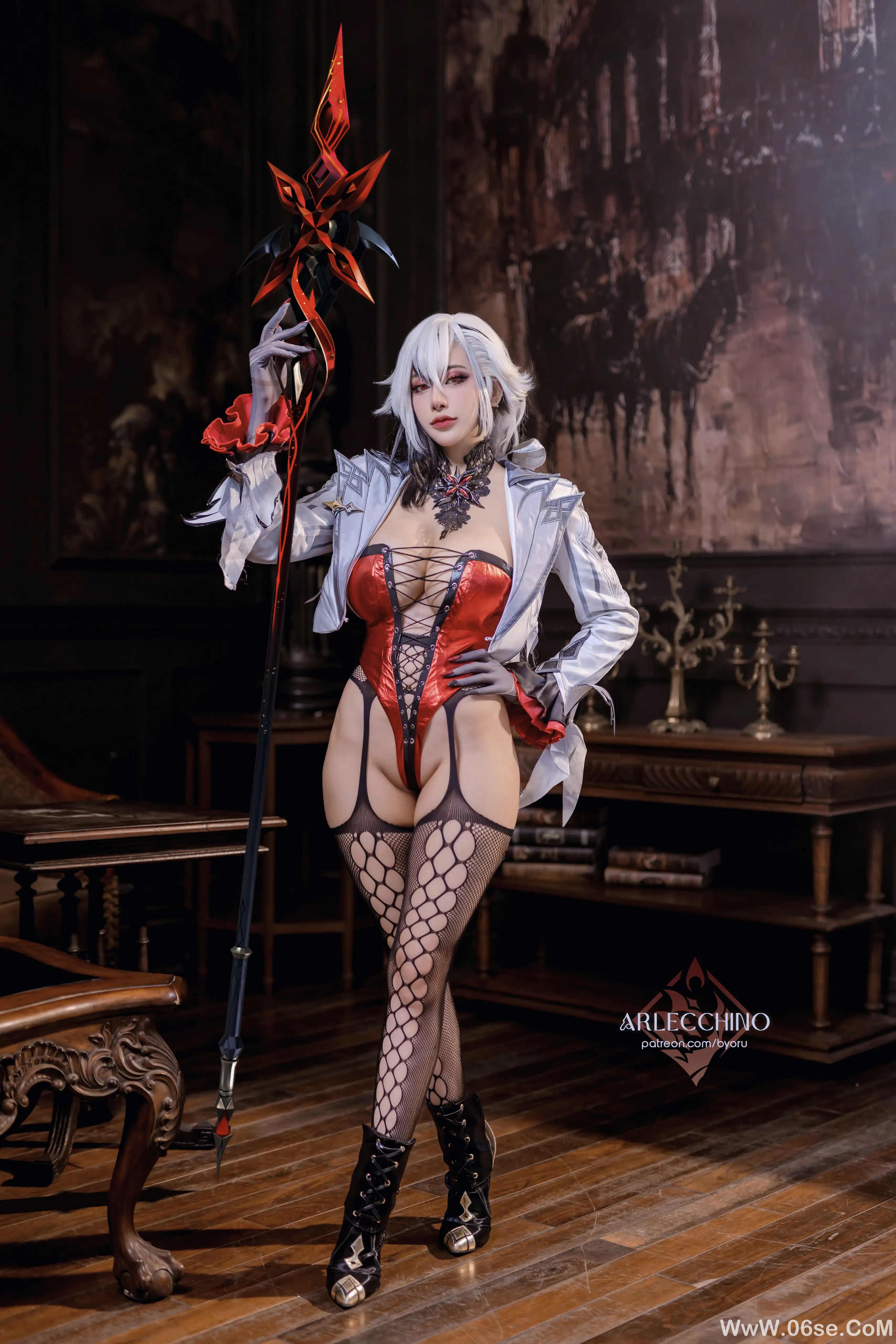 图片[3]-Byoru – Genshin Impact Arlecchino Dress-六色网
