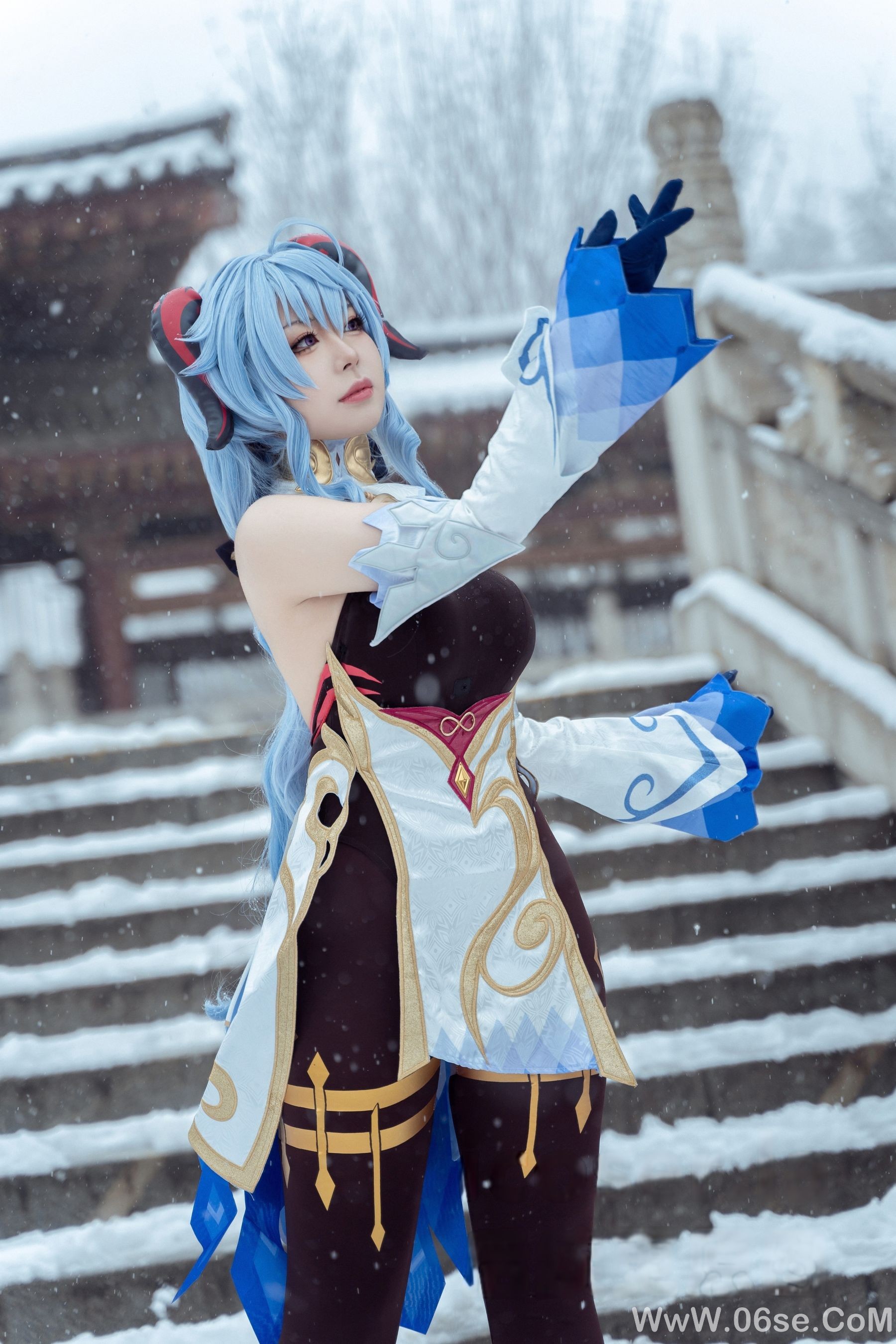 图片[42]-虎森森 – 原神 甘雨 雪景 [42P]-六色网